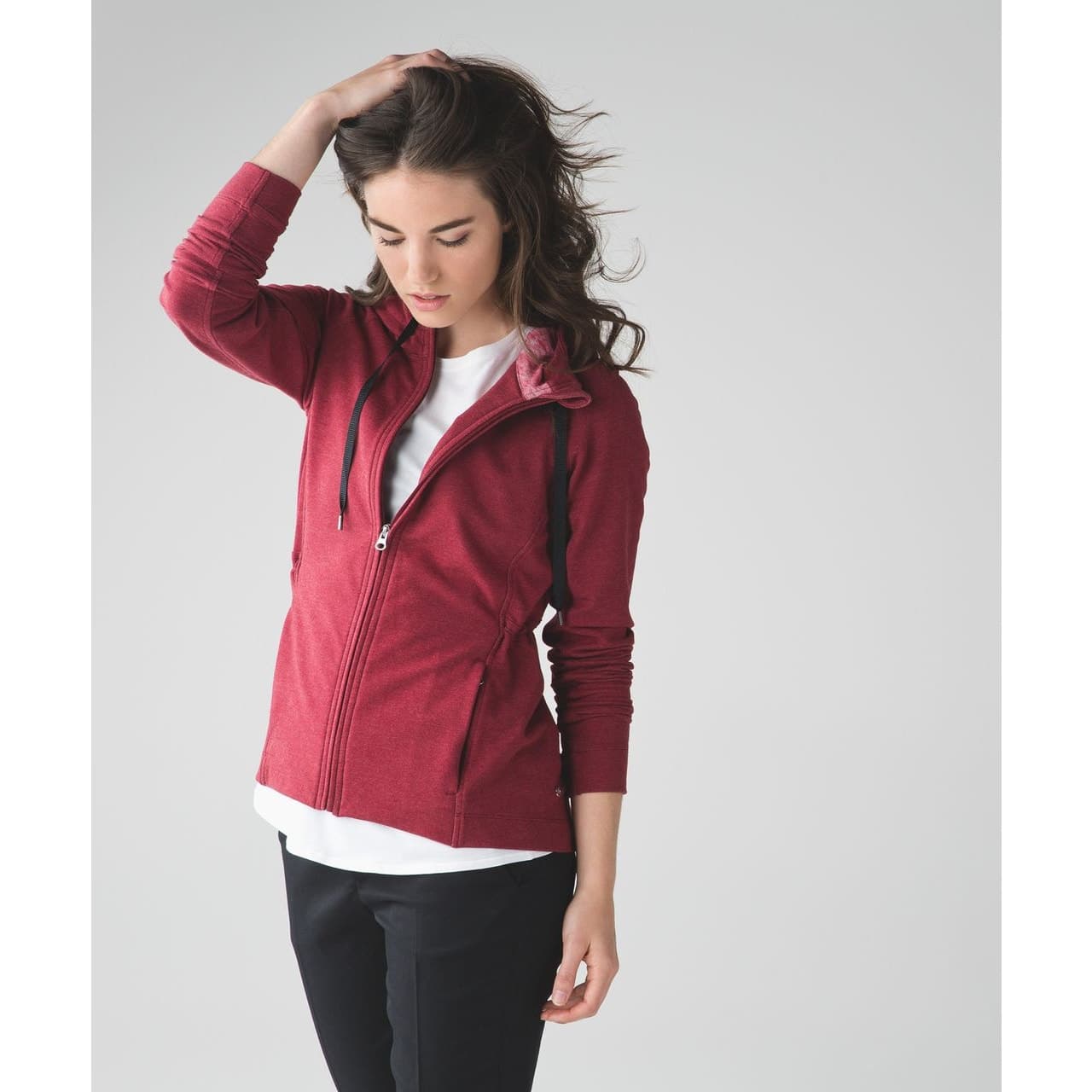 Lululemon Take Ten Hoodie in Rosewood Size 4 - Thumbnail 3