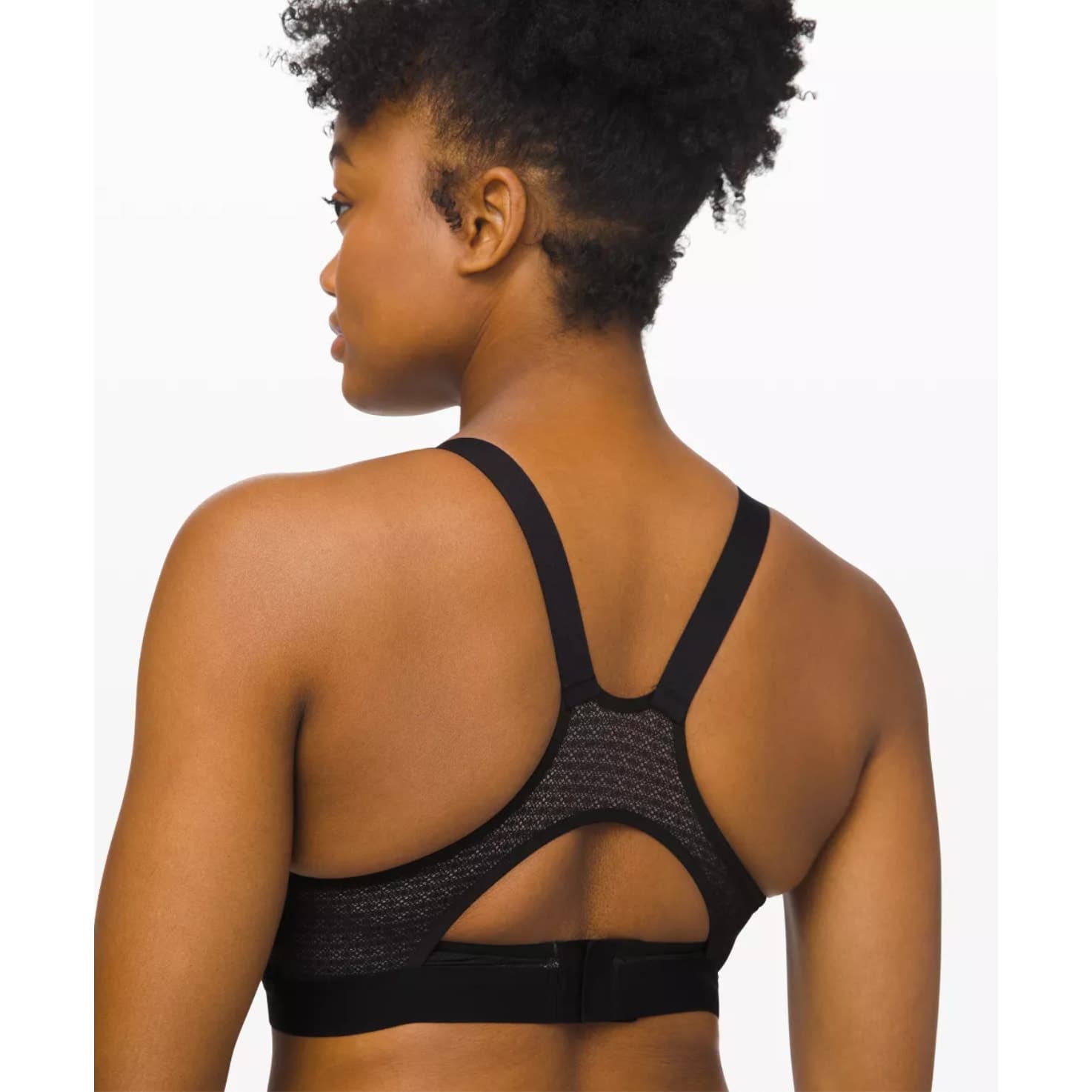 Lululemon Awake to Lace Bra in Black / Barely Beige 34B - Thumbnail 3