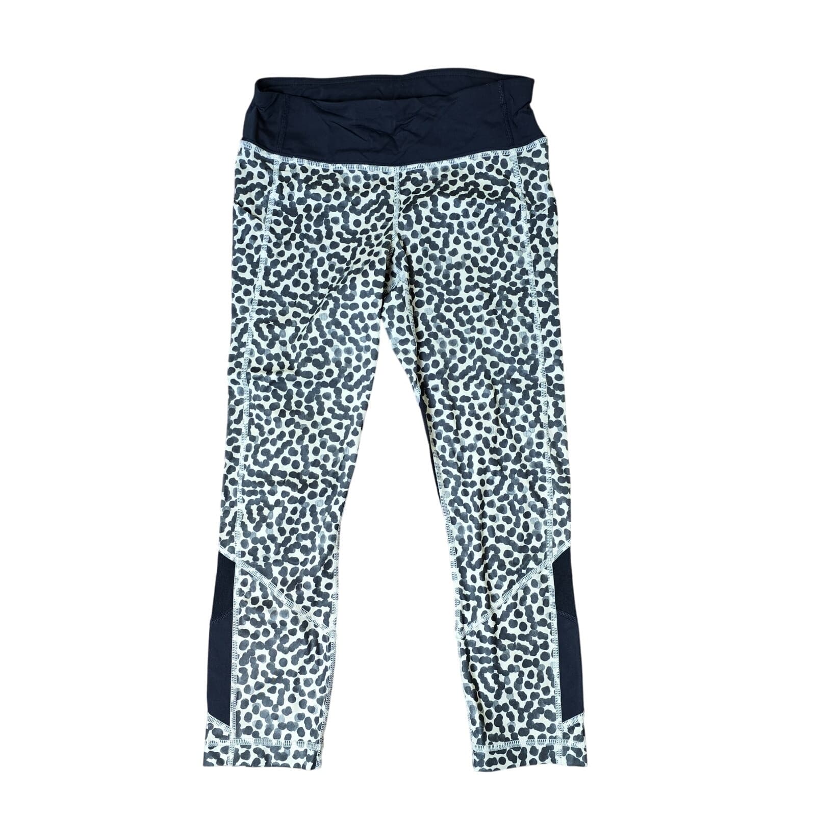 Lululemon Pace Rival Crop *Full-On Luxtreme Ace Spot Grain Black / Black Size 4 - Thumbnail 7