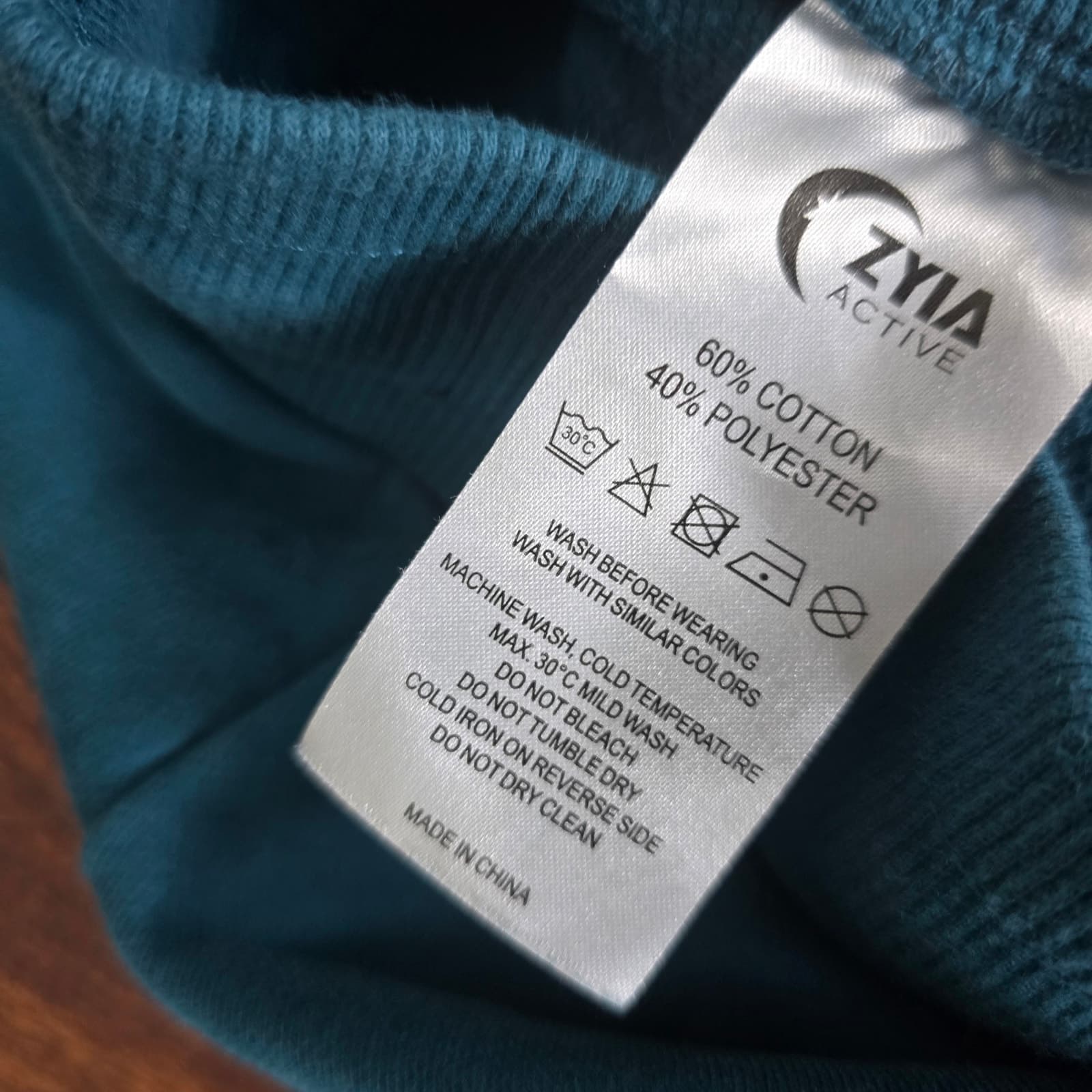 ZYIA Active Sleepover Sweats Joggers in Emerald Teal Blue, Small - Thumbnail 10