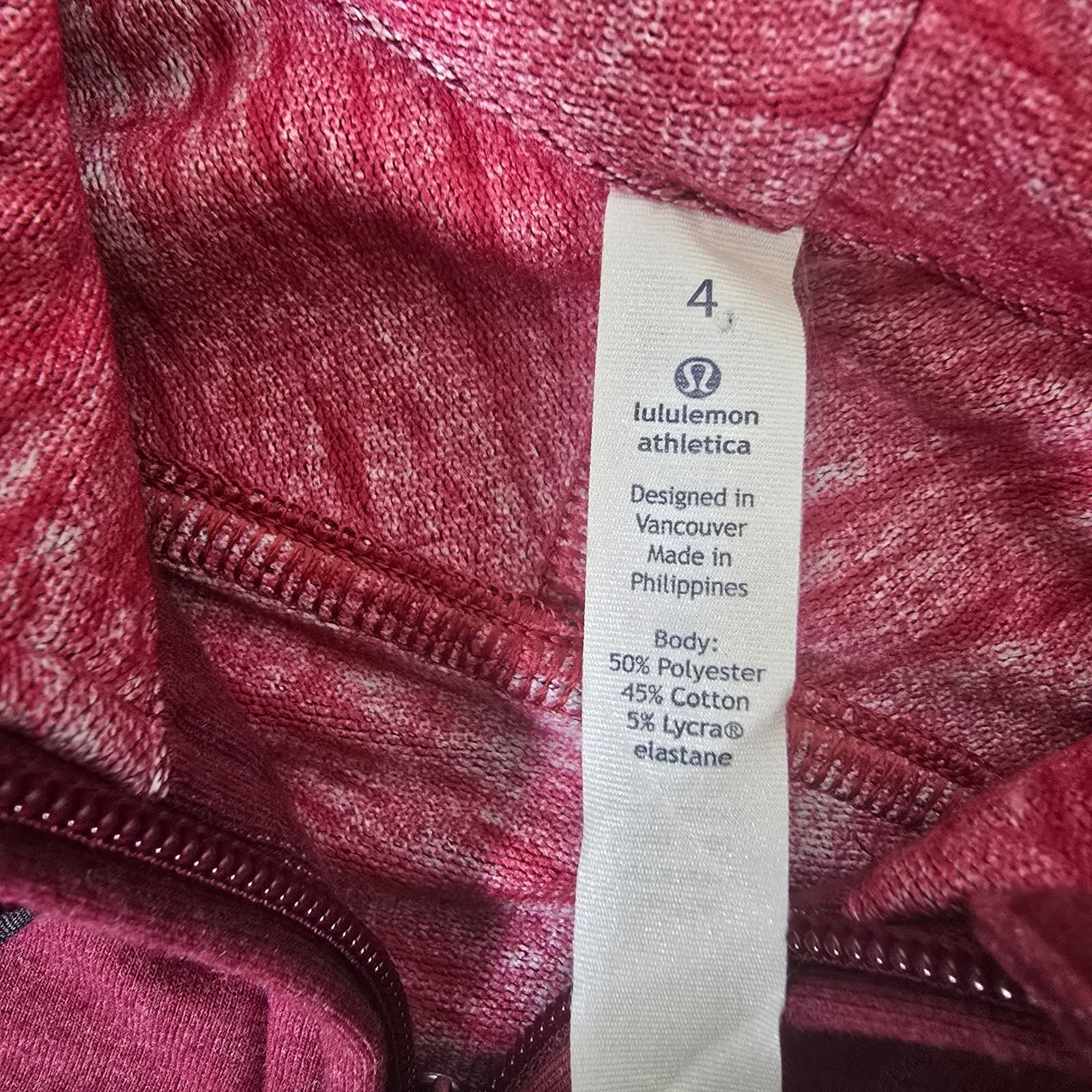 Lululemon Take Ten Hoodie in Rosewood Size 4 - Thumbnail 12