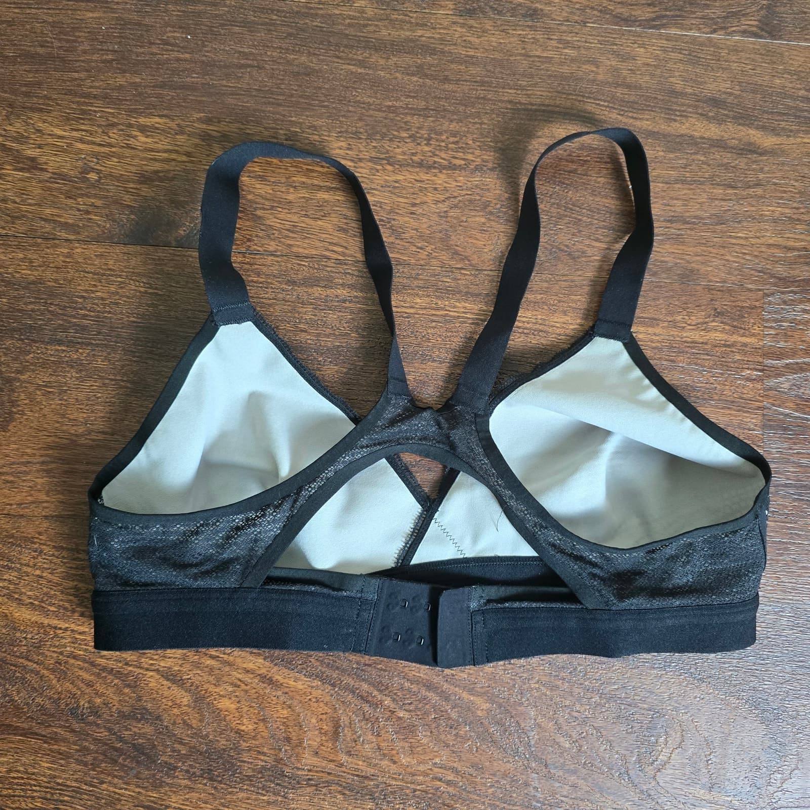 Lululemon Awake to Lace Bra in Black / Barely Beige 34B - Thumbnail 5