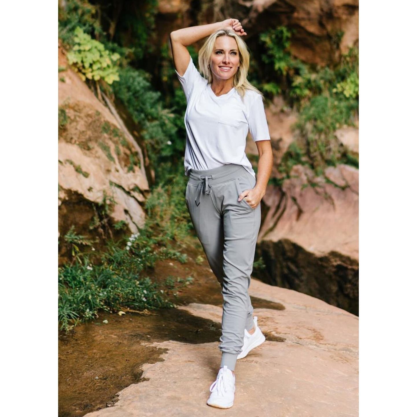 ZYIA Active Ascend Joggers, Gray, Medium - Image 1