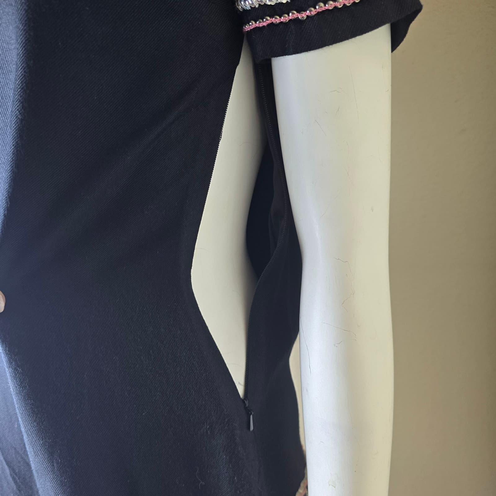 Anthropologie Maeve Stitched Beaded Catriona Micro Mini Dress, 00P NWOT - Thumbnail 7