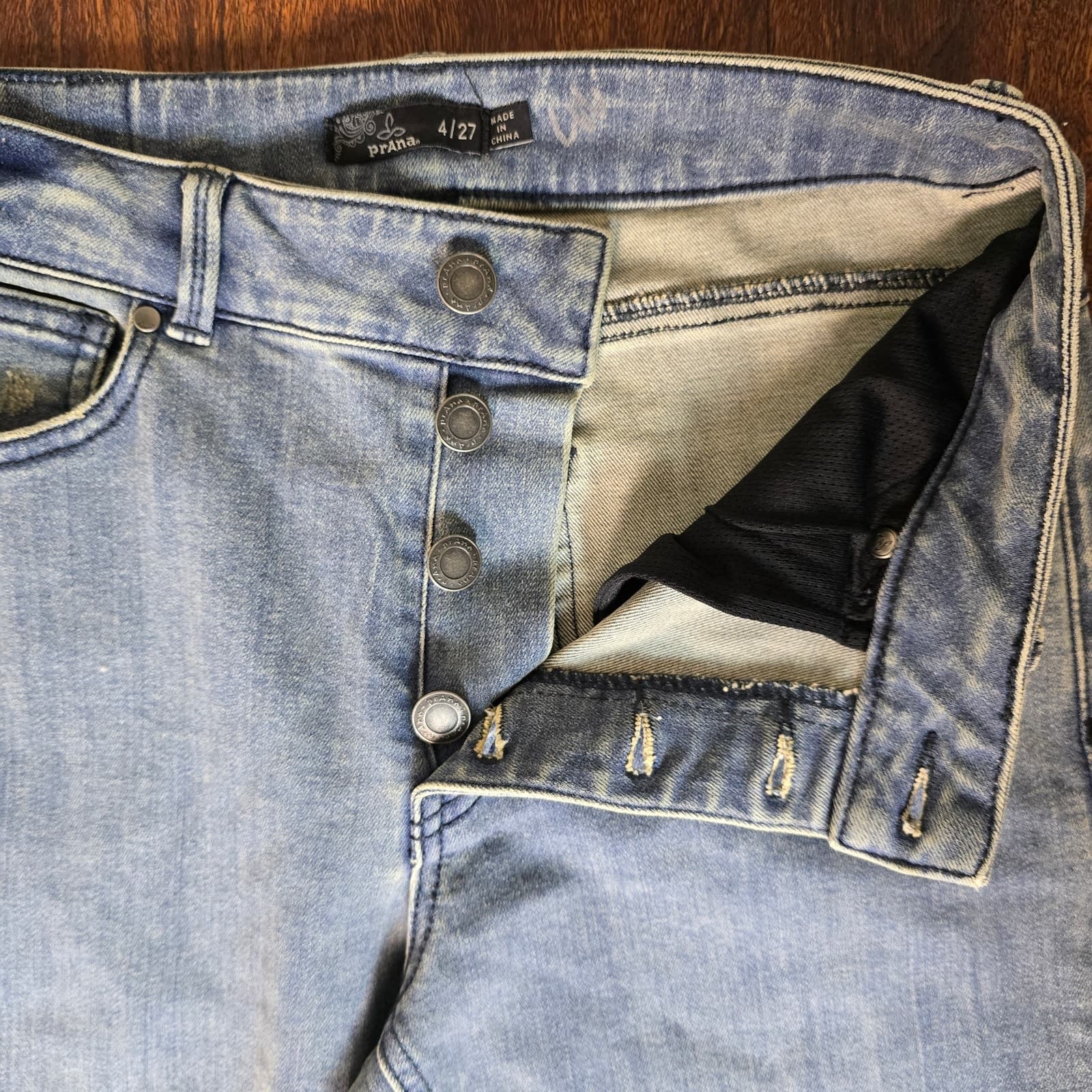 prAna Buxton Slim Boyfriend High Rise Button Fly Jeans Organic Cotton, Size 4/27 - Thumbnail 3