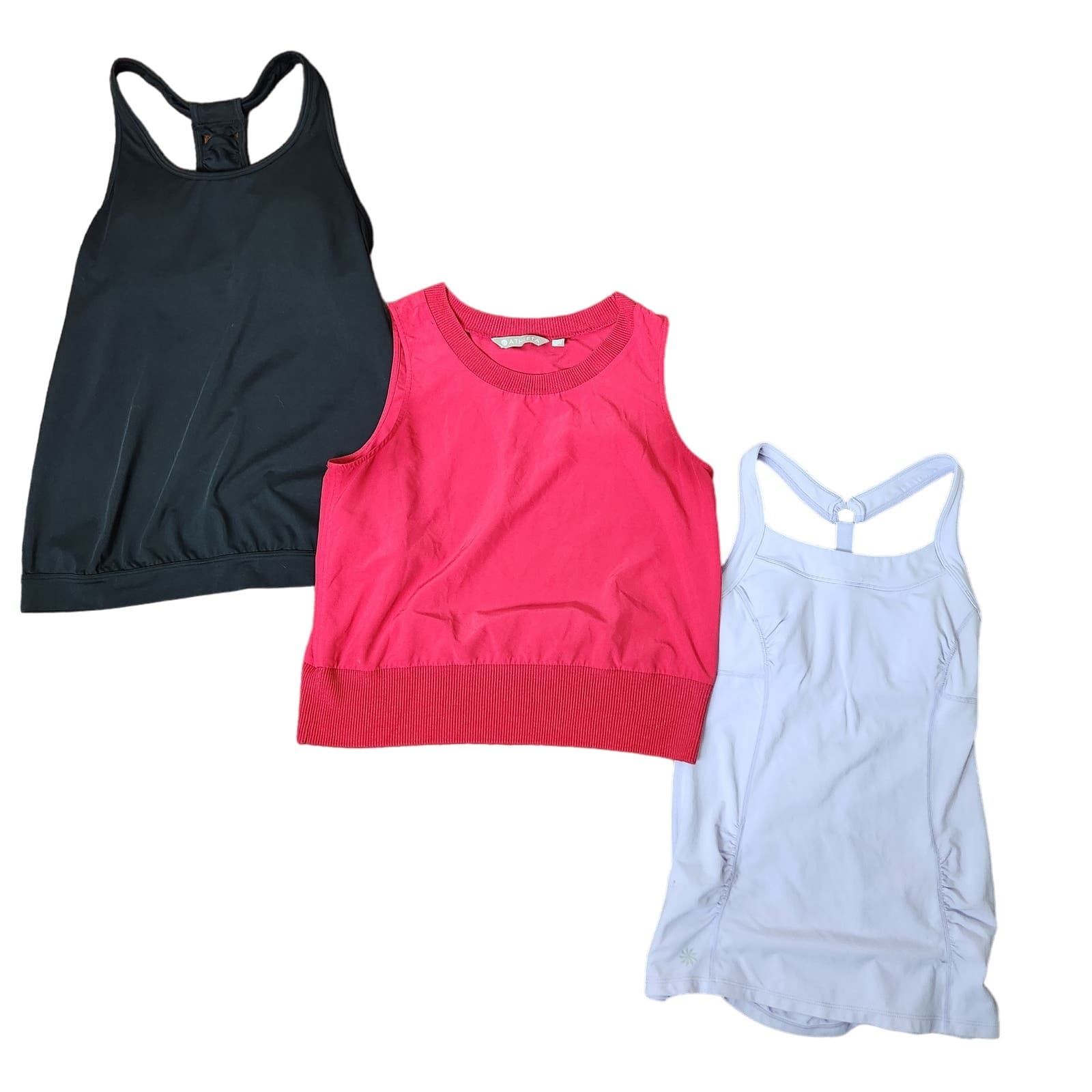 ATHLETA XO Tank, Peace of Mind Cami & Zephyr Shell 3 Tank Top Bundle, XS - Image 1