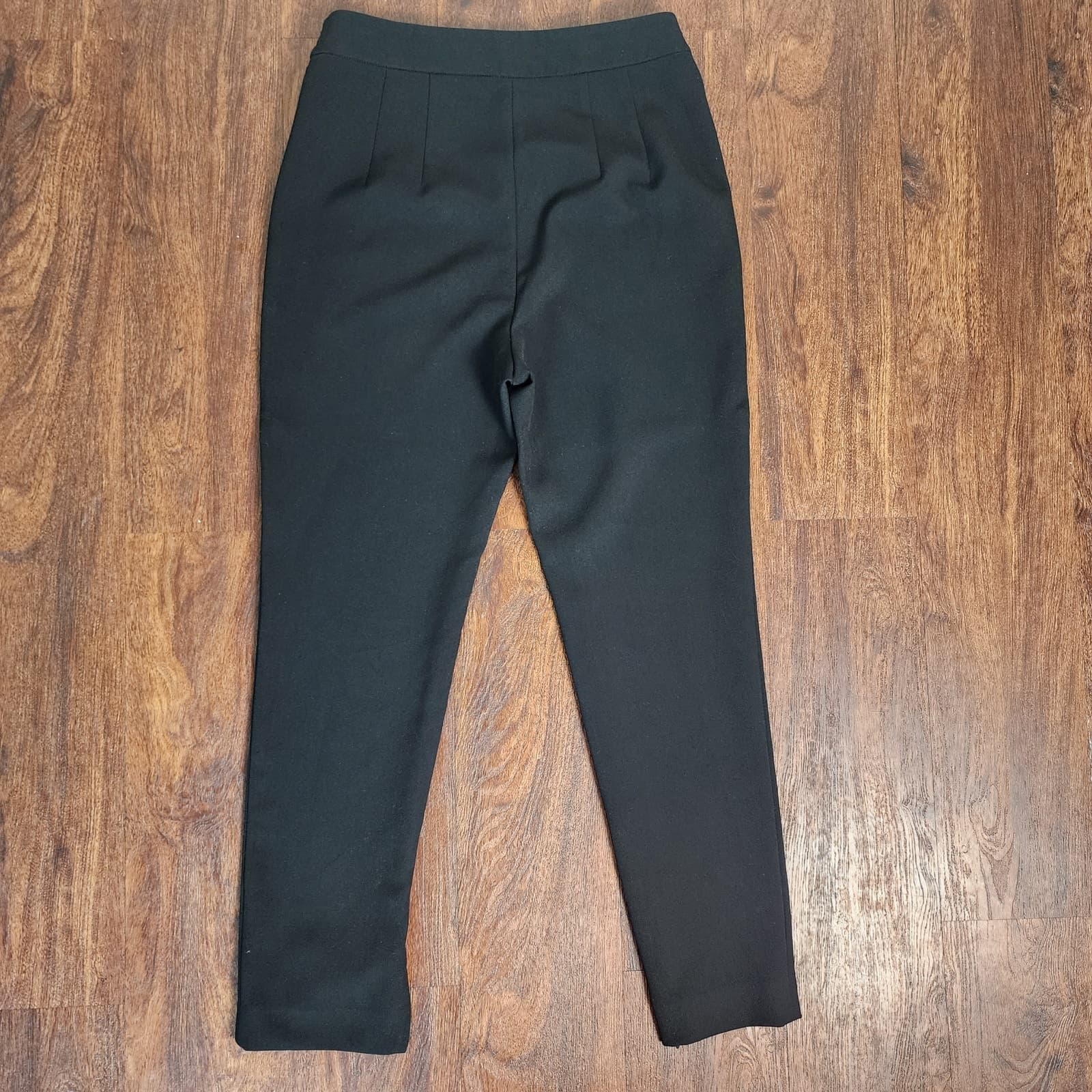 St. John Black Dress Pants with Zipper at Ankle, Size 4, Made in USA, Designer - Thumbnail 6