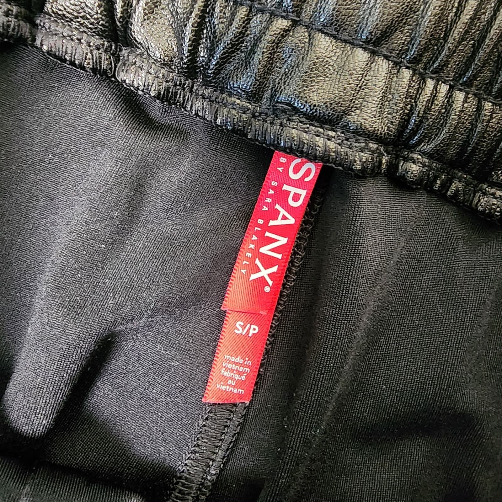 SPANX Faux Leather Leather-Like Jogger Joggers Pants, Size Small - Thumbnail 12