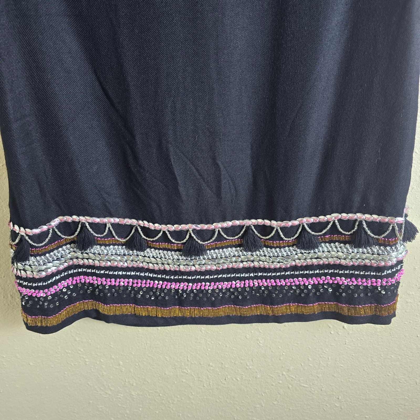 Anthropologie Maeve Stitched Beaded Catriona Micro Mini Dress, 00P NWOT - Thumbnail 12