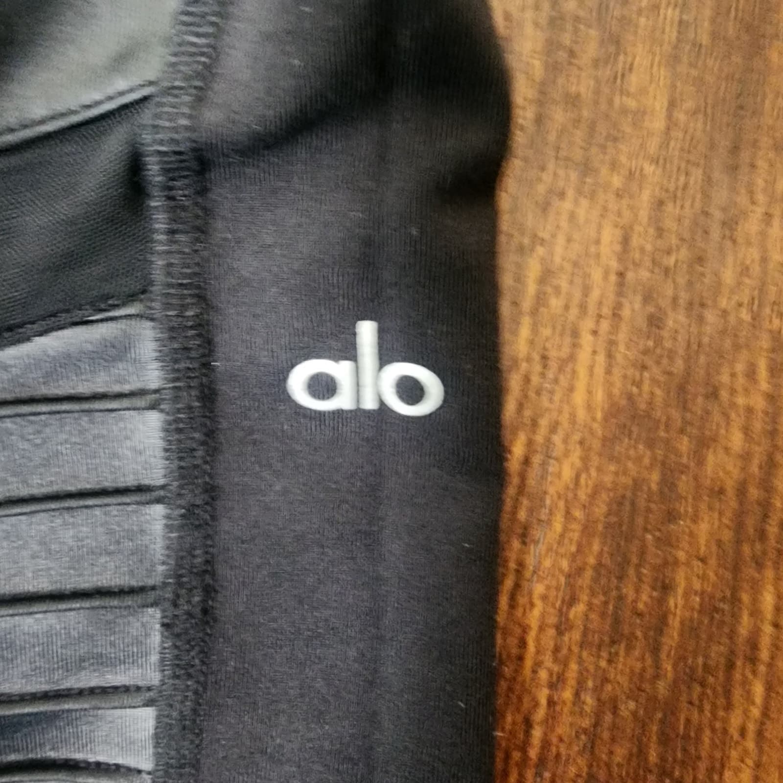 Alo Yoga High-Waist Mesh Black Moto Leggings, XS - Thumbnail 7