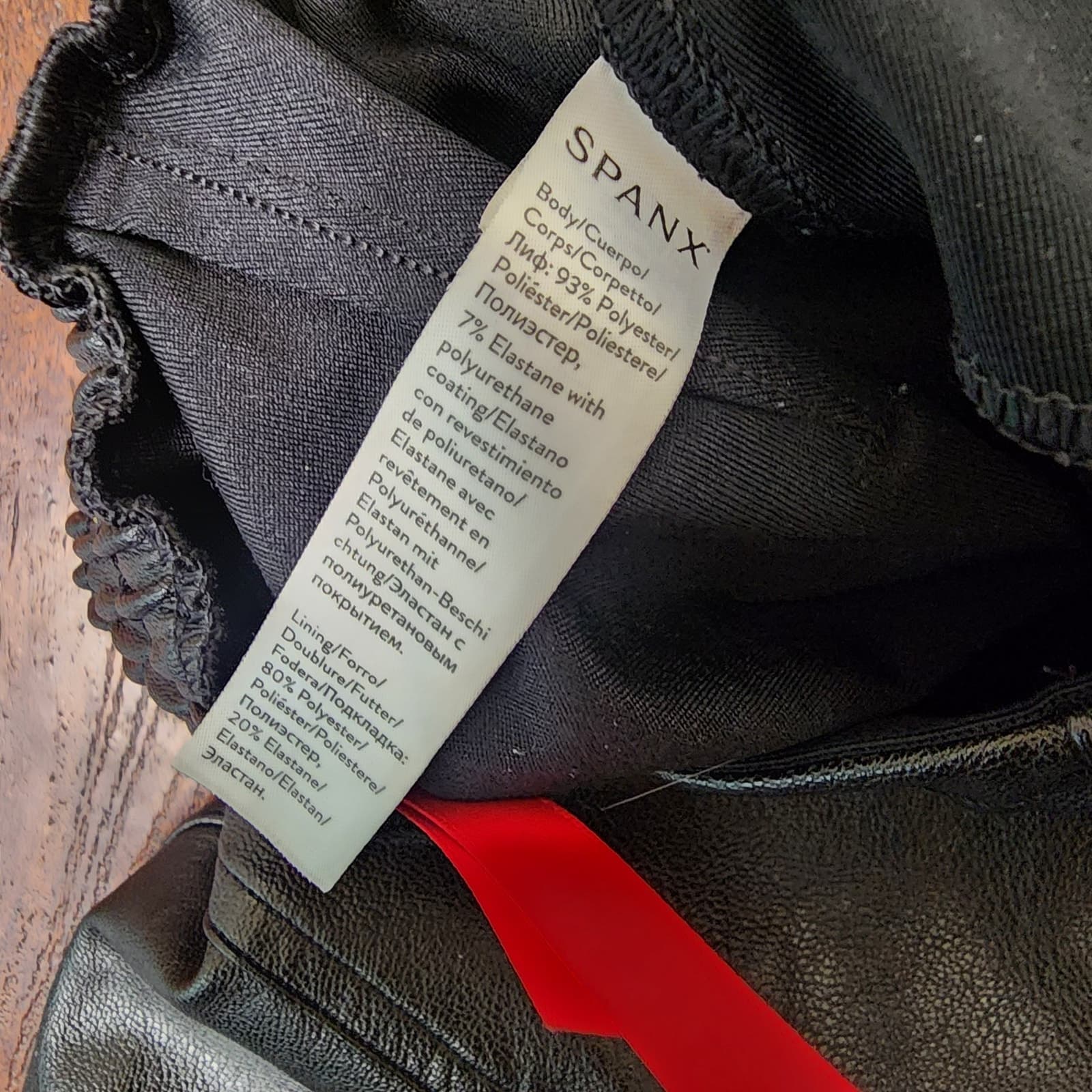 SPANX Faux Leather Leather-Like Jogger Joggers Pants, Size Small - Thumbnail 11