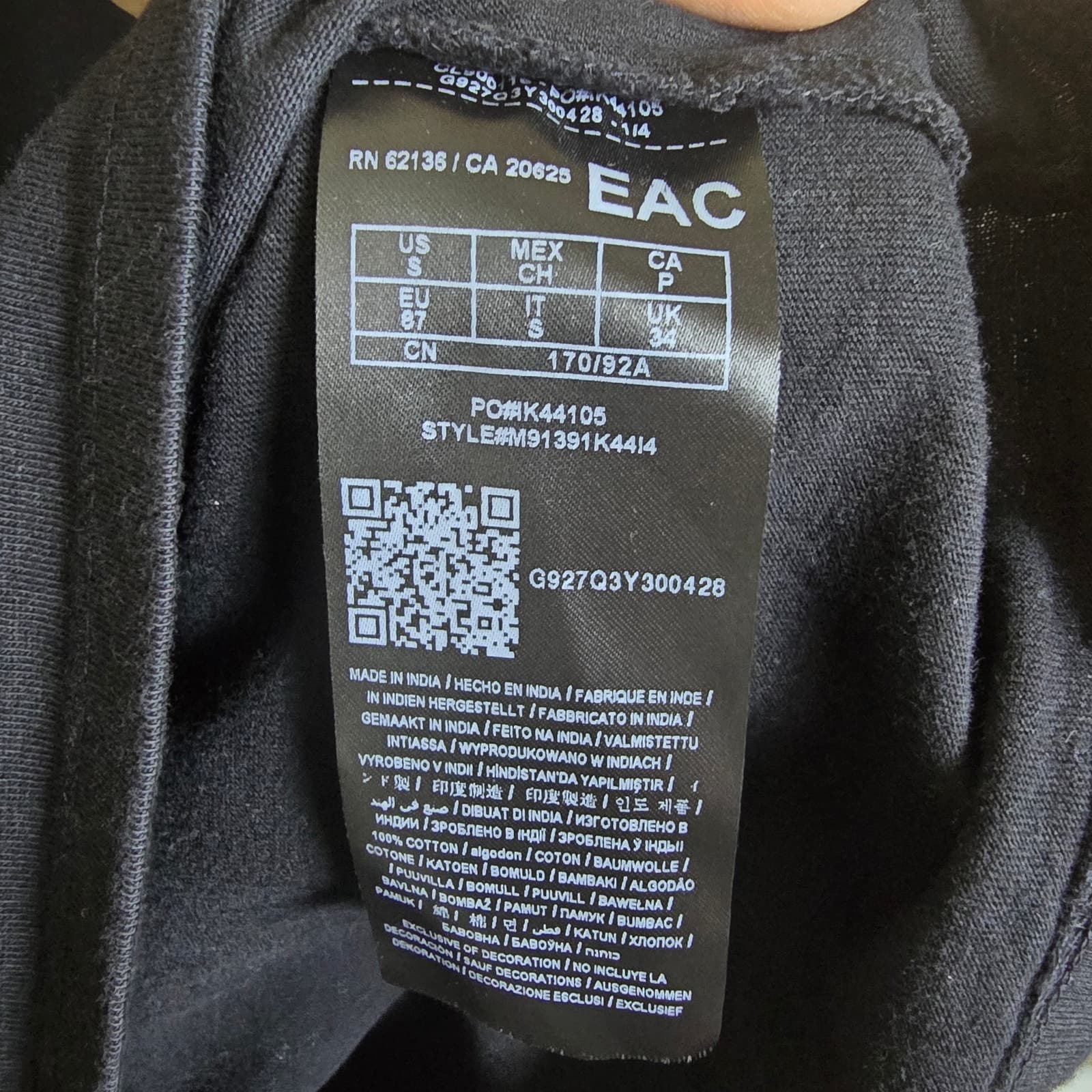 GUESS x J. BALVIN Checkered Collar Logo Tee, Small - Thumbnail 8