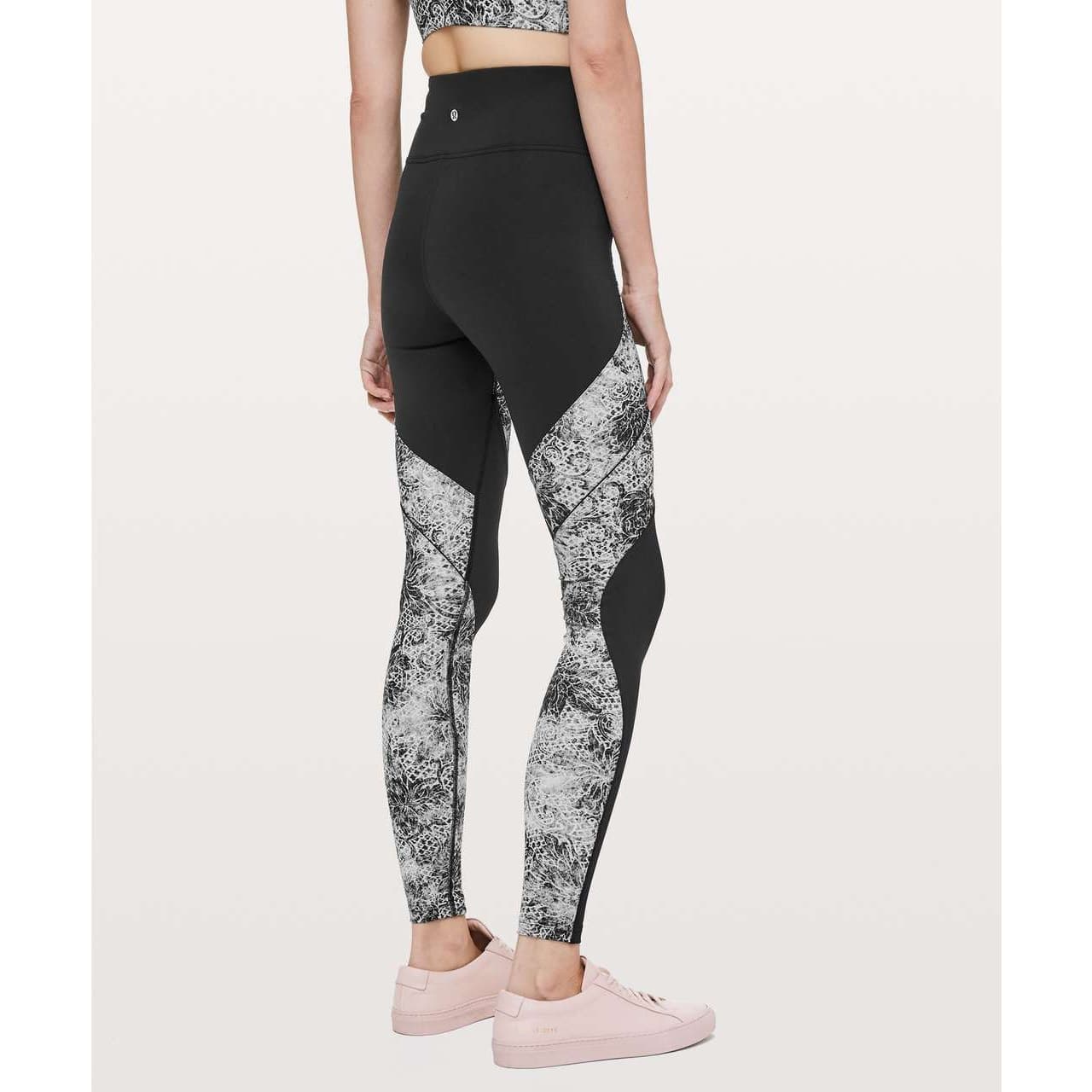 Lululemon Sweat & Repeat Tight *28" Black / Serigraph Starlight Black Multi - Thumbnail 3