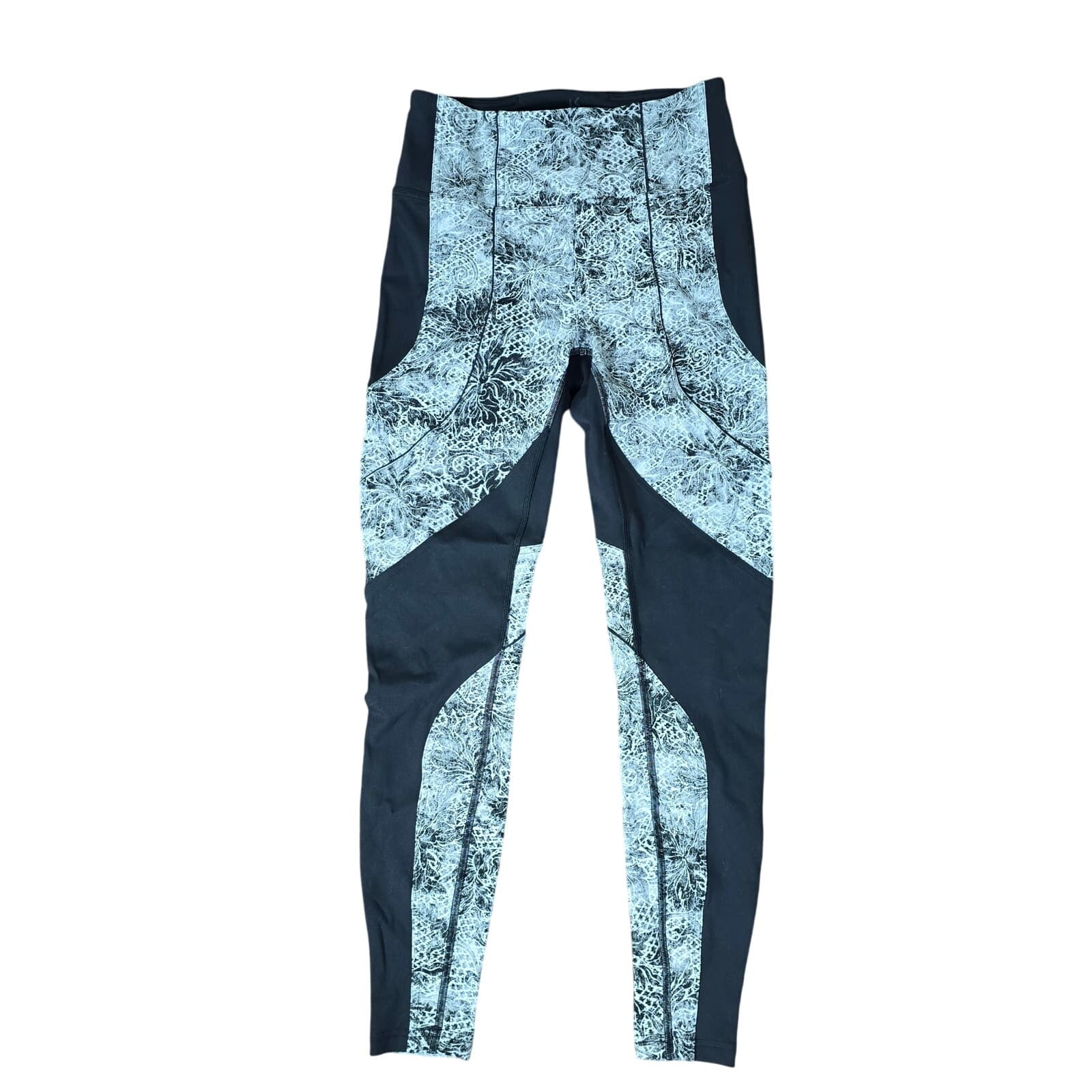 Lululemon Sweat & Repeat Tight *28" Black / Serigraph Starlight Black Multi - Thumbnail 4