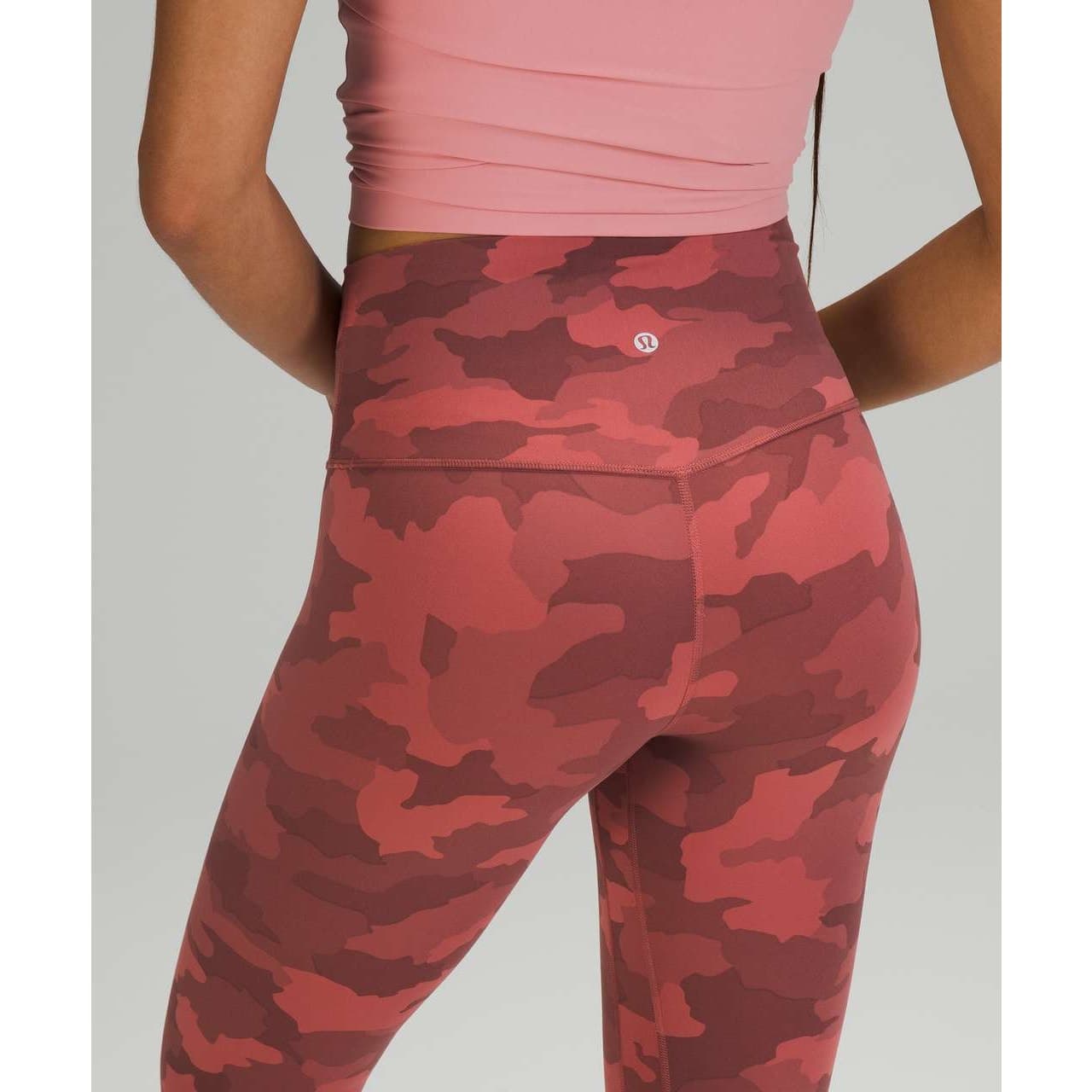 Lululemon Align Crop *21" Heritage 365 Camo Brier Rose Multi Size 2 W6BOWS - Thumbnail 4