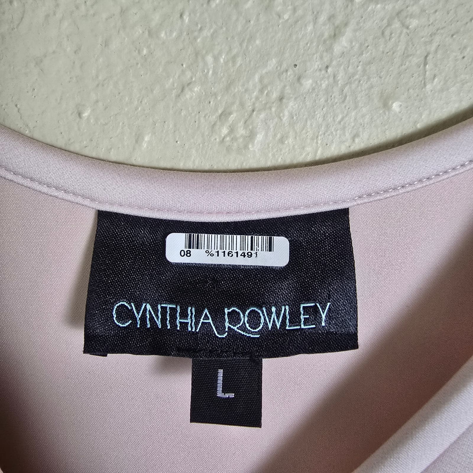 Cynthia Rowley Light Pink T-Shirt Banded Mini Dress Split Sleeves, Large - Thumbnail 7