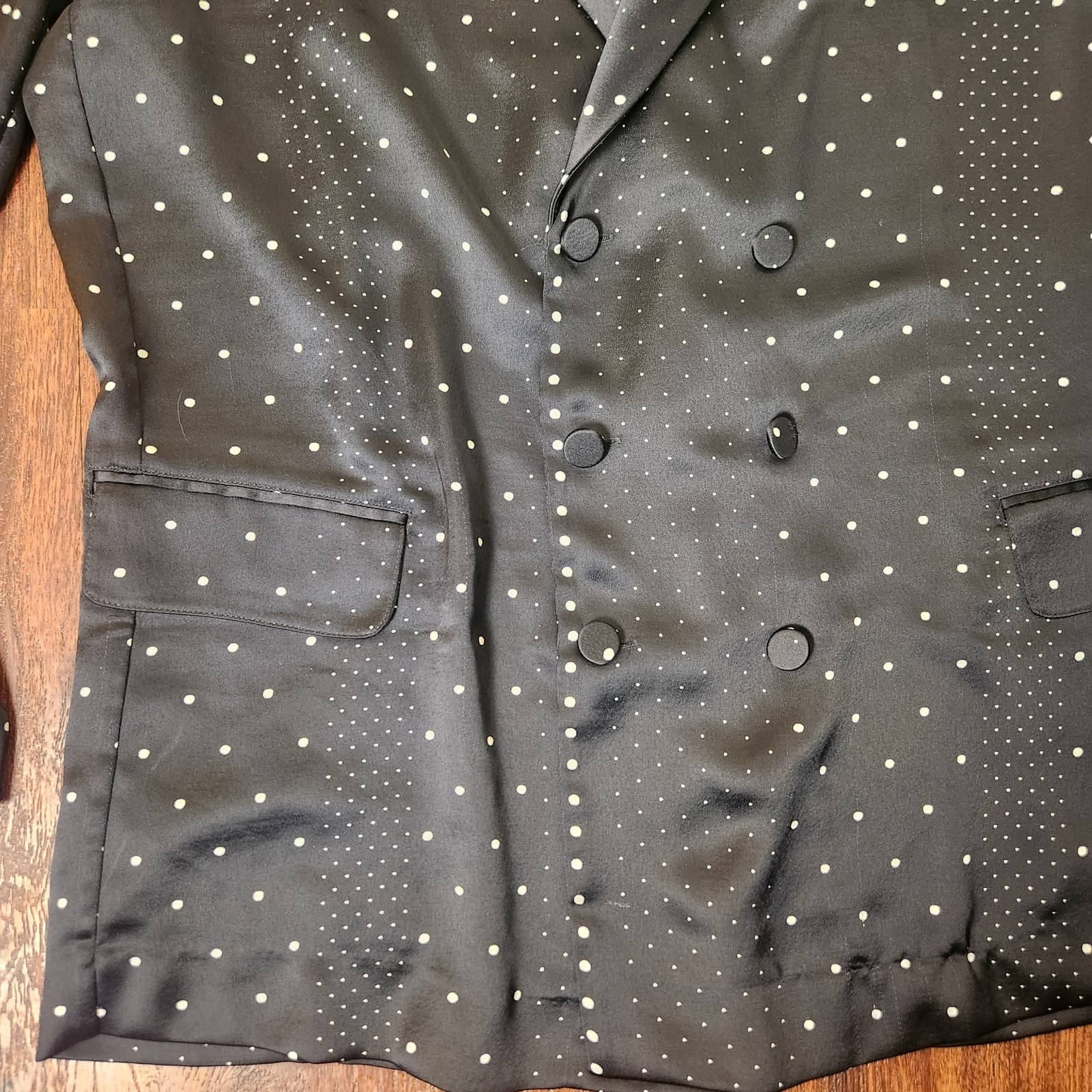 Victoria's Secret Jacquard Satin Blazer and Matching Pants Sleepwear Pajamas L - Thumbnail 10