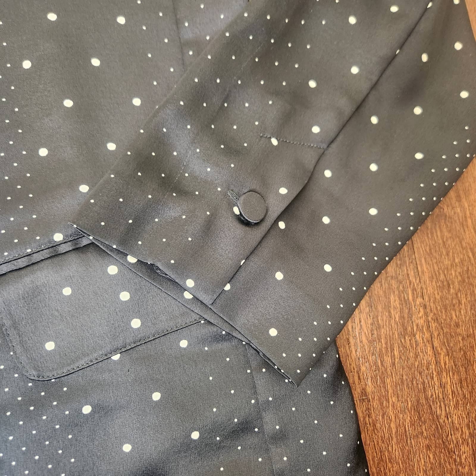 Victoria's Secret Jacquard Satin Blazer and Matching Pants Sleepwear Pajamas L - Thumbnail 9