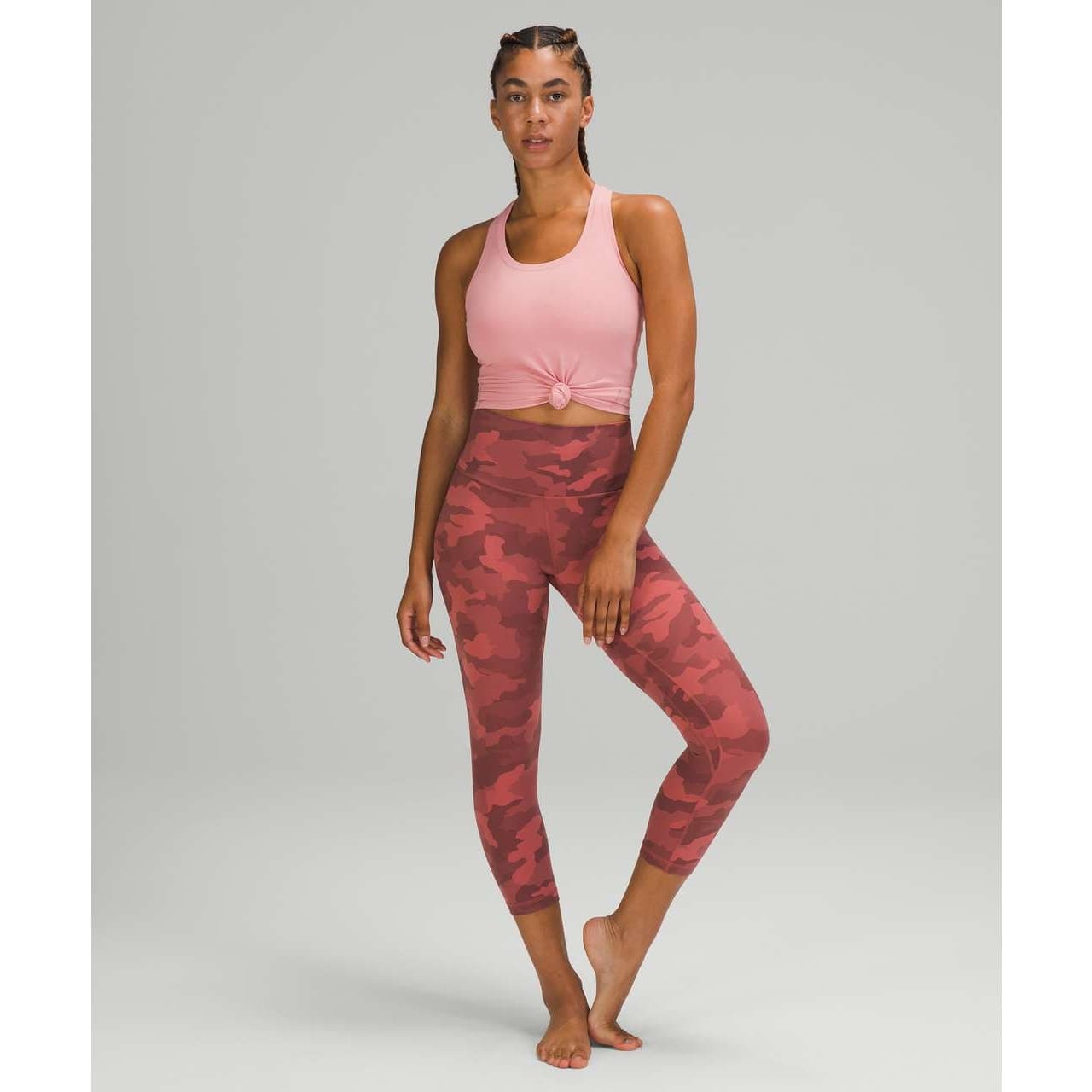 Lululemon Align Crop *21" Heritage 365 Camo Brier Rose Multi Size 2 W6BOWS - Thumbnail 2