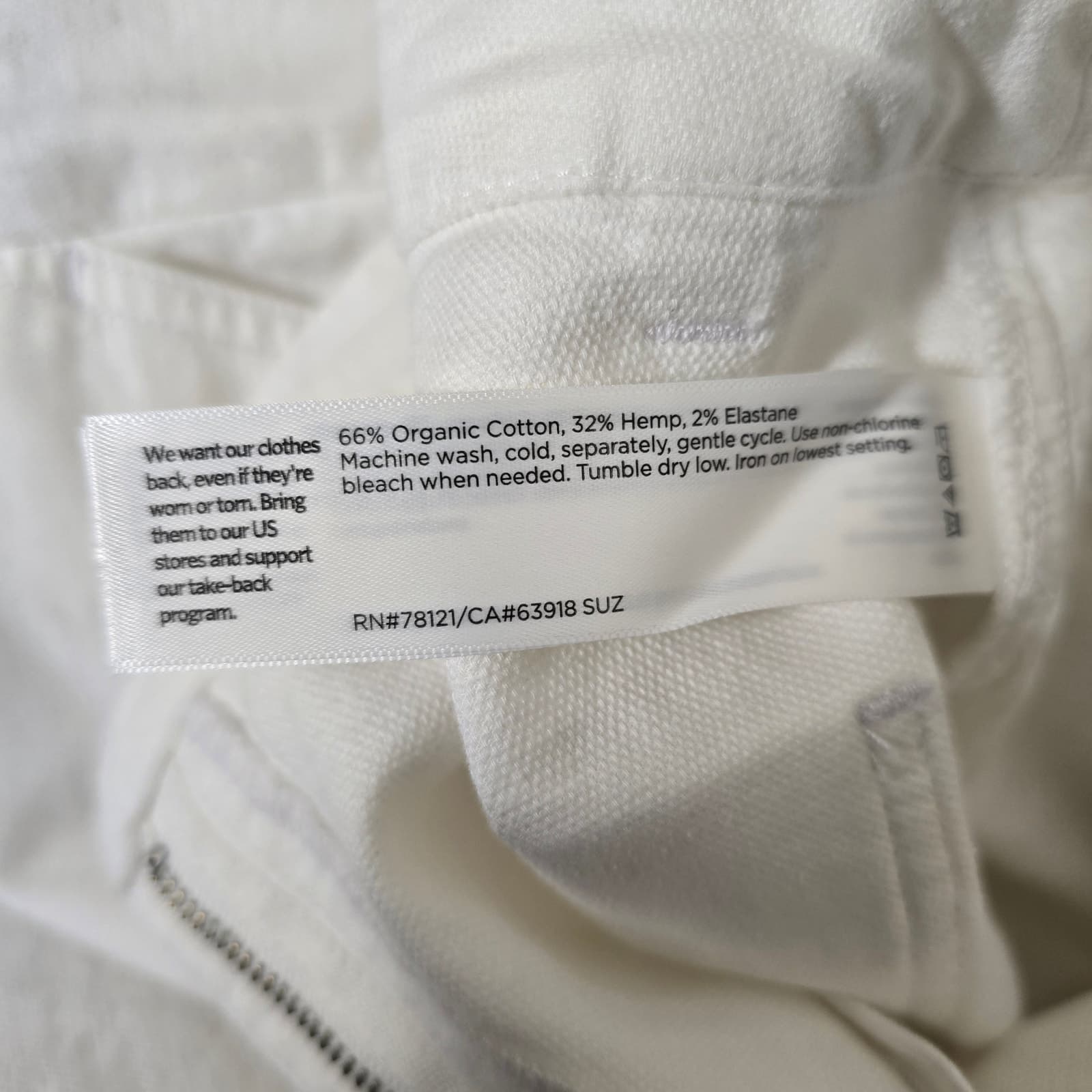 Eileen Fisher Organic Cotton Hemp Tapered Ankle Pants, White, 6P - Thumbnail 12