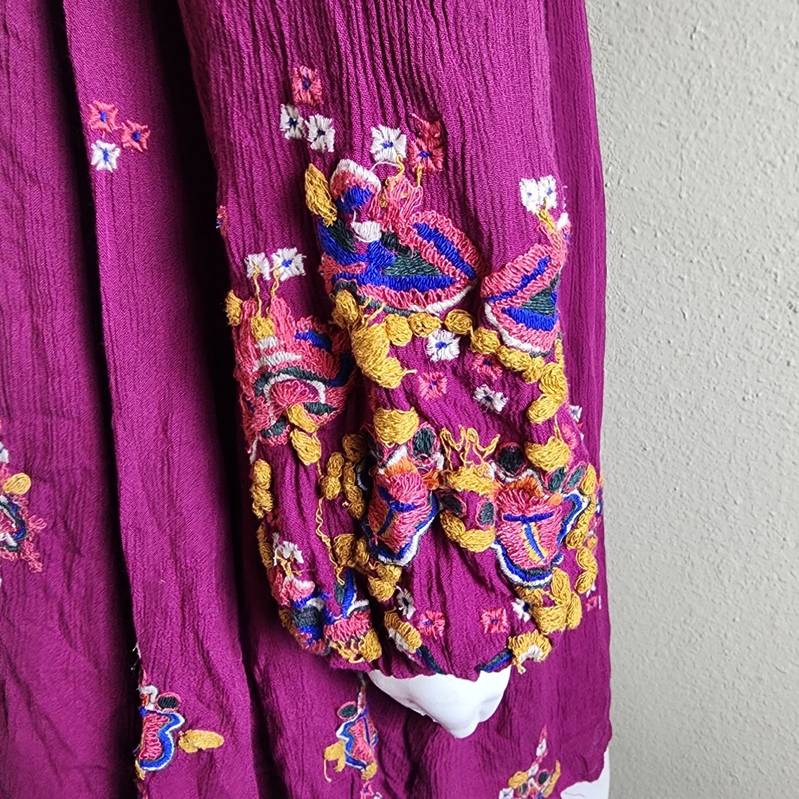 Free People Oxford Embroidered Mini Dress, Medium - Thumbnail 5