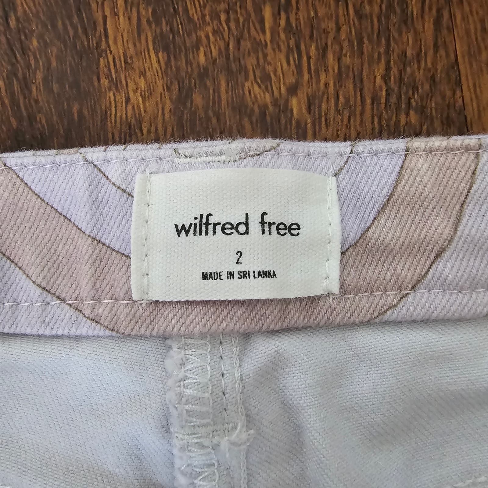 Aritzia Wilfred Free Vera Pant - High Waisted Swirl Print Twill Pants, Size 2 - Thumbnail 9