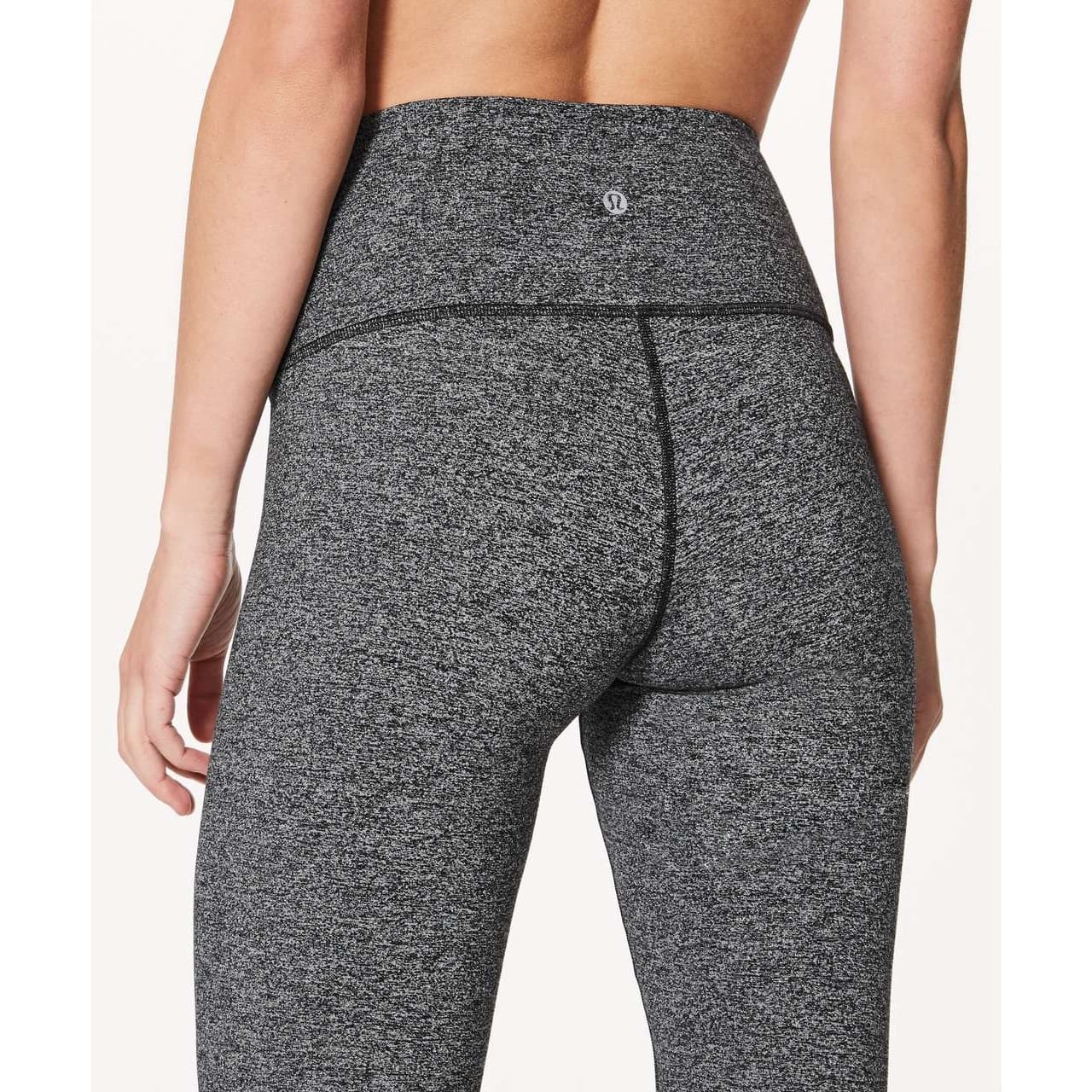 Lululemon Wunder Under Hi-Rise Tight *28" Heathered Black Size 2 - Thumbnail 4