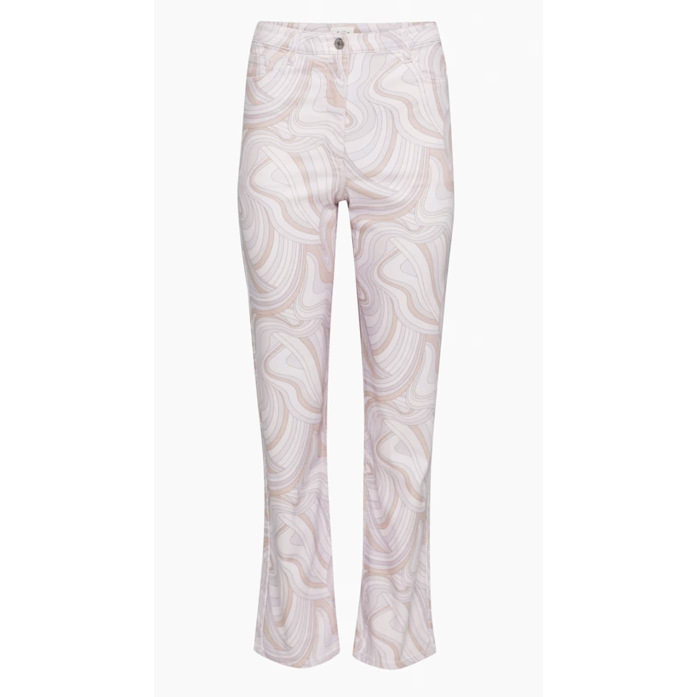 Aritzia Wilfred Free Vera Pant - High Waisted Swirl Print Twill Pants, Size 2 - Thumbnail 3