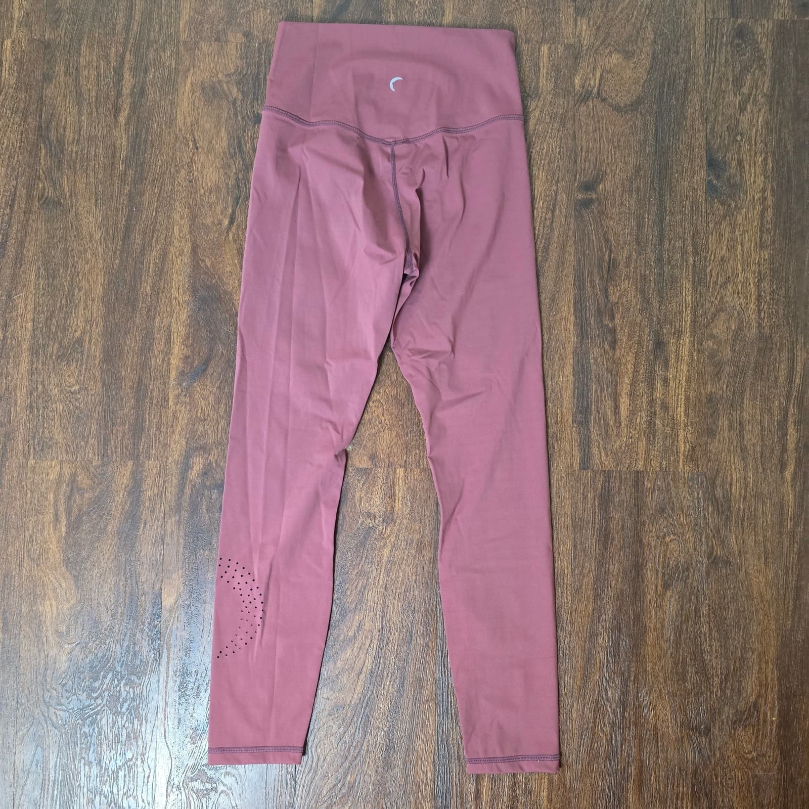 Zyia Active Coral Orange Moon Brilliant Hi-Rise 7/8 Leggings Cutout, Size 4 - Thumbnail 4