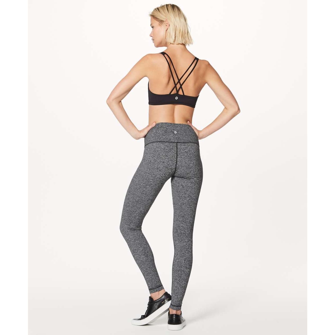 Lululemon Wunder Under Hi-Rise Tight *28" Heathered Black Size 2 - Thumbnail 3