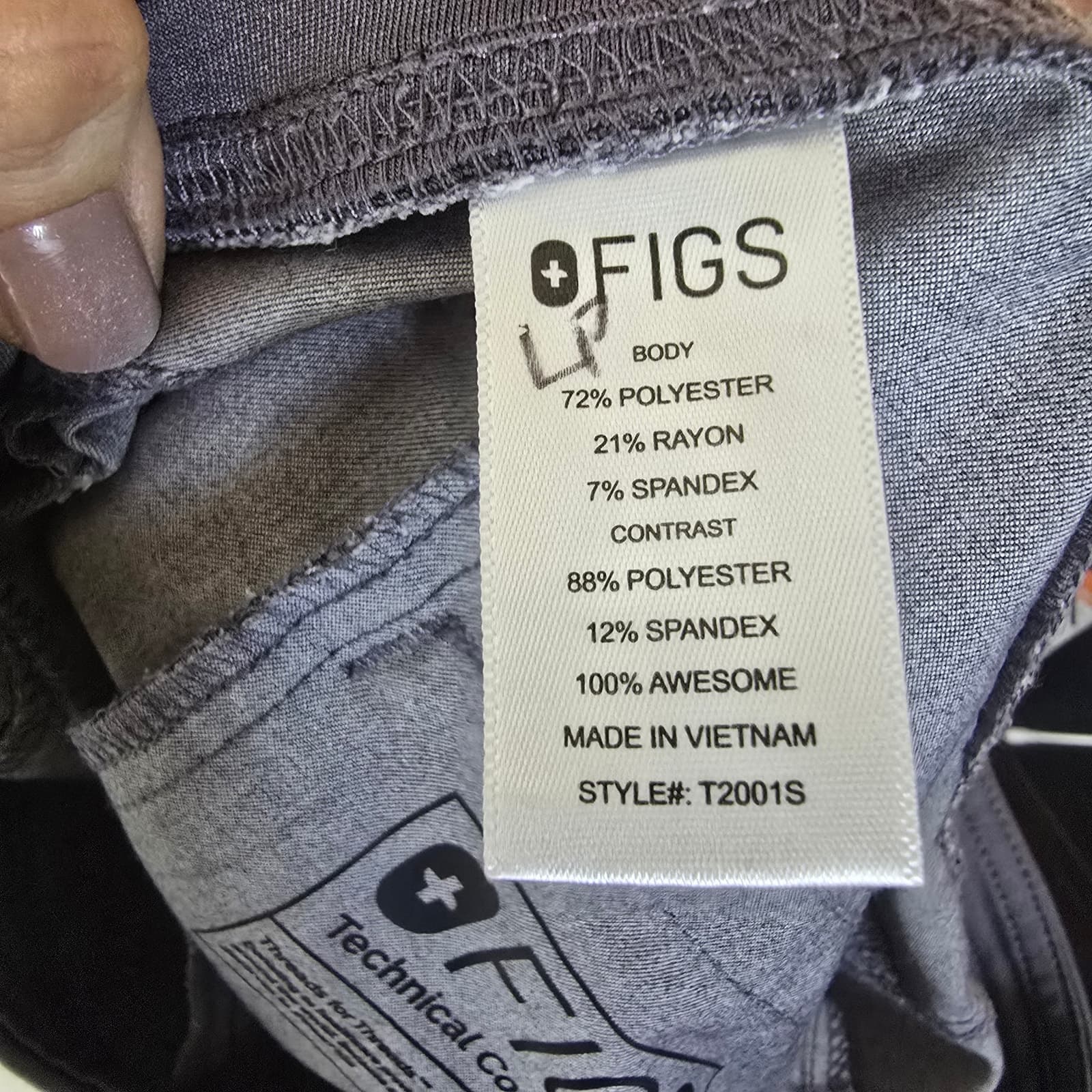 FIGS Men's Axim Cargo Scrub Pants Graphite Size Small - Thumbnail 7