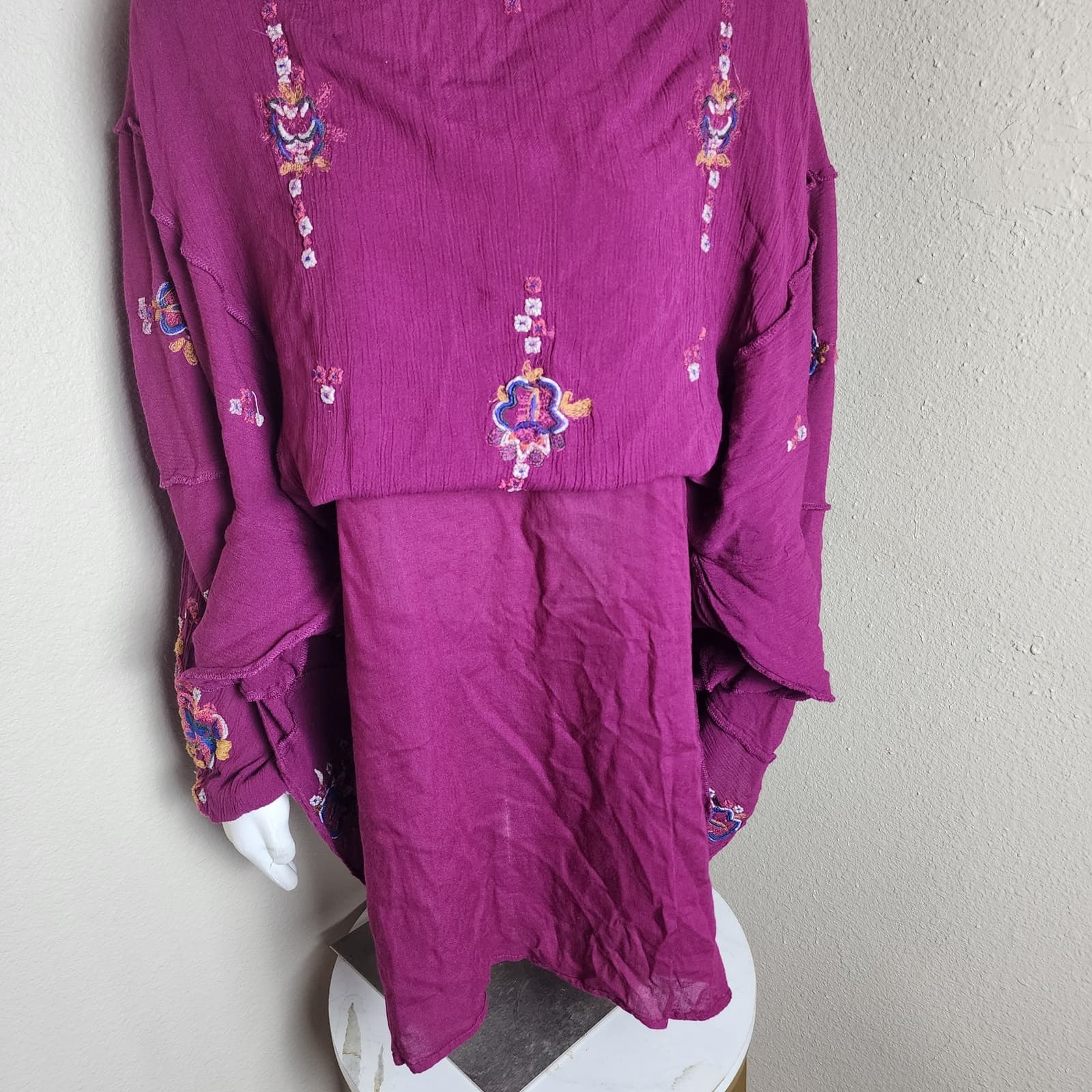 Free People Oxford Embroidered Mini Dress, Medium - Thumbnail 7