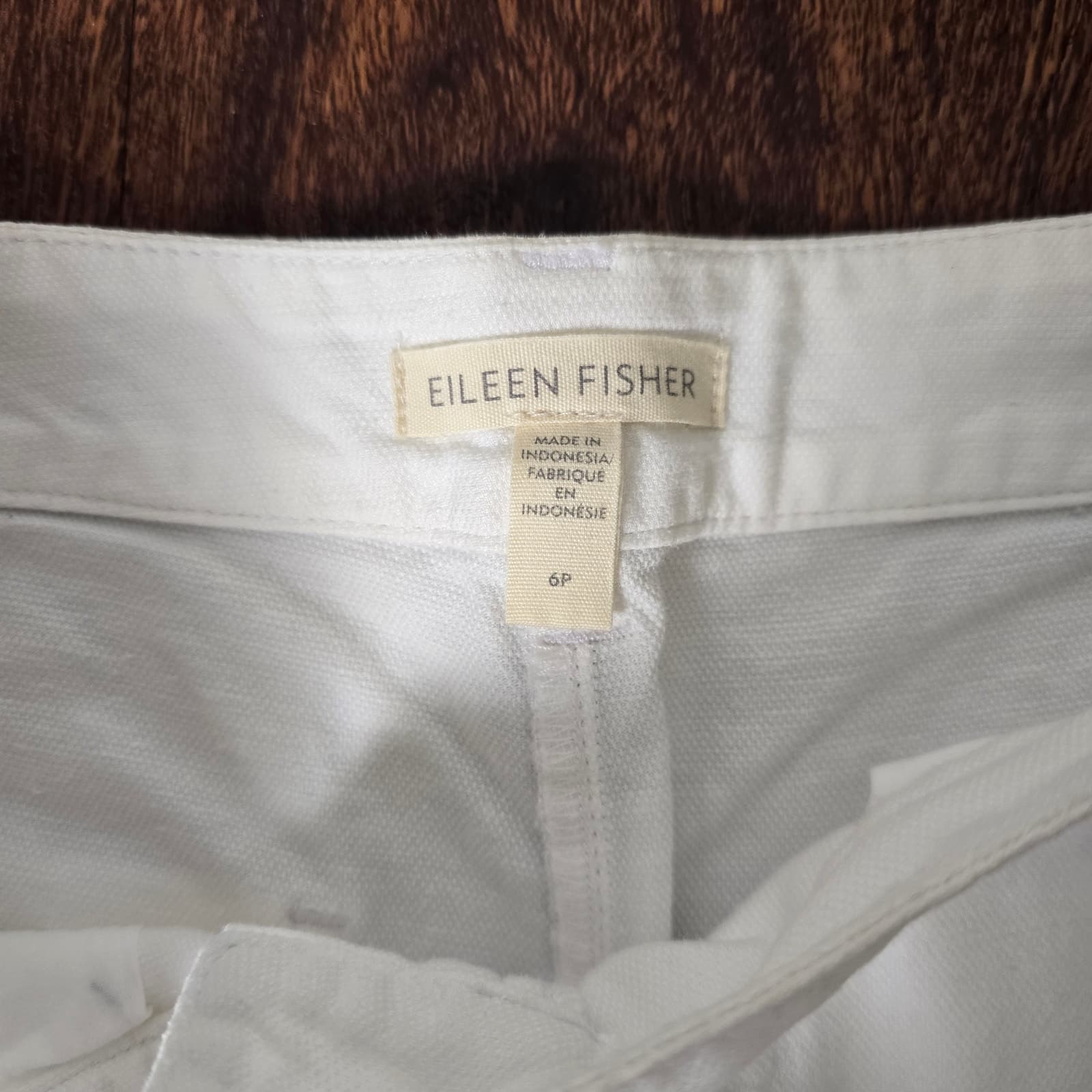 Eileen Fisher Organic Cotton Hemp Tapered Ankle Pants, White, 6P - Thumbnail 11