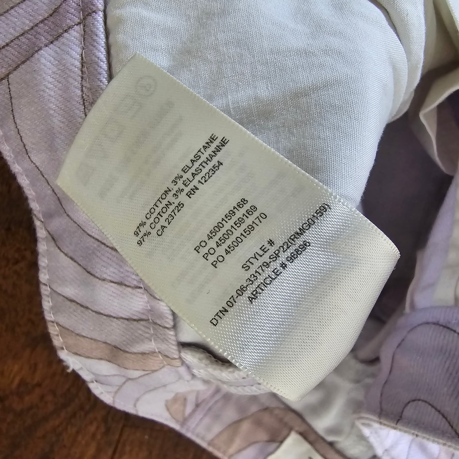 Aritzia Wilfred Free Vera Pant - High Waisted Swirl Print Twill Pants, Size 2 - Thumbnail 10