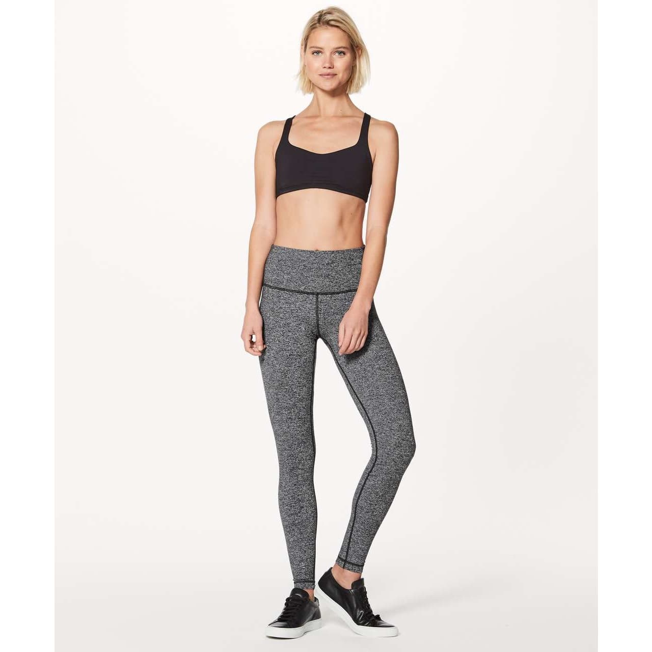 Lululemon Wunder Under Hi-Rise Tight *28" Heathered Black Size 2 - Image 1