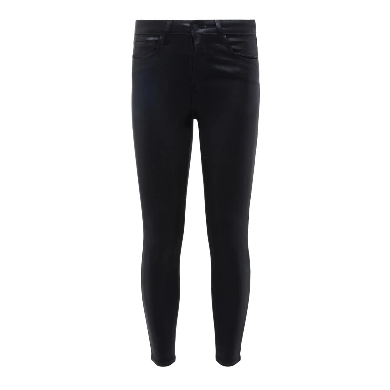 L'AGENCE Margot Black Coated High Rise Jeans, Size 24 - Thumbnail 5