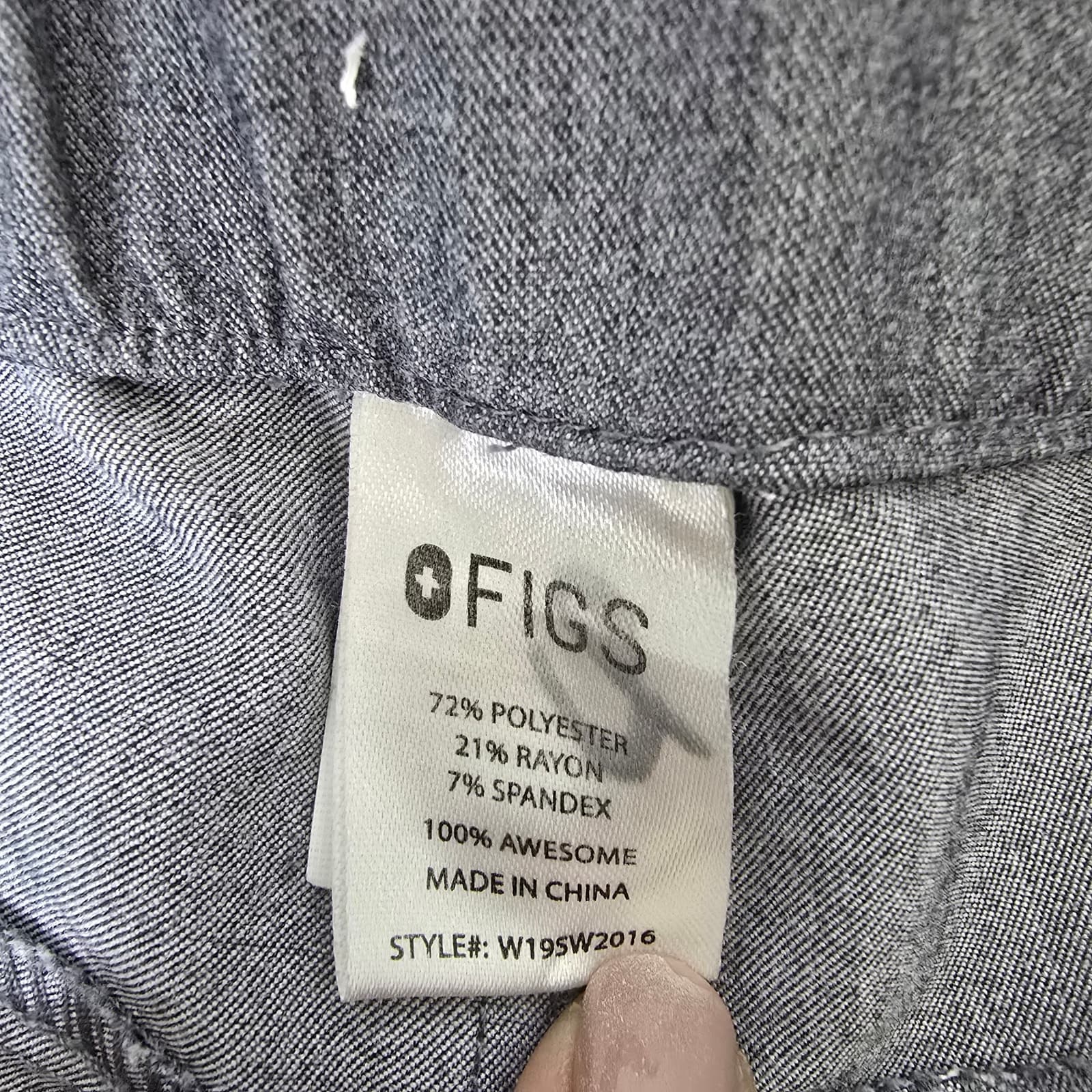 FIGS NLA Cobija Scrub Pants in Graphite Size Small - Thumbnail 5