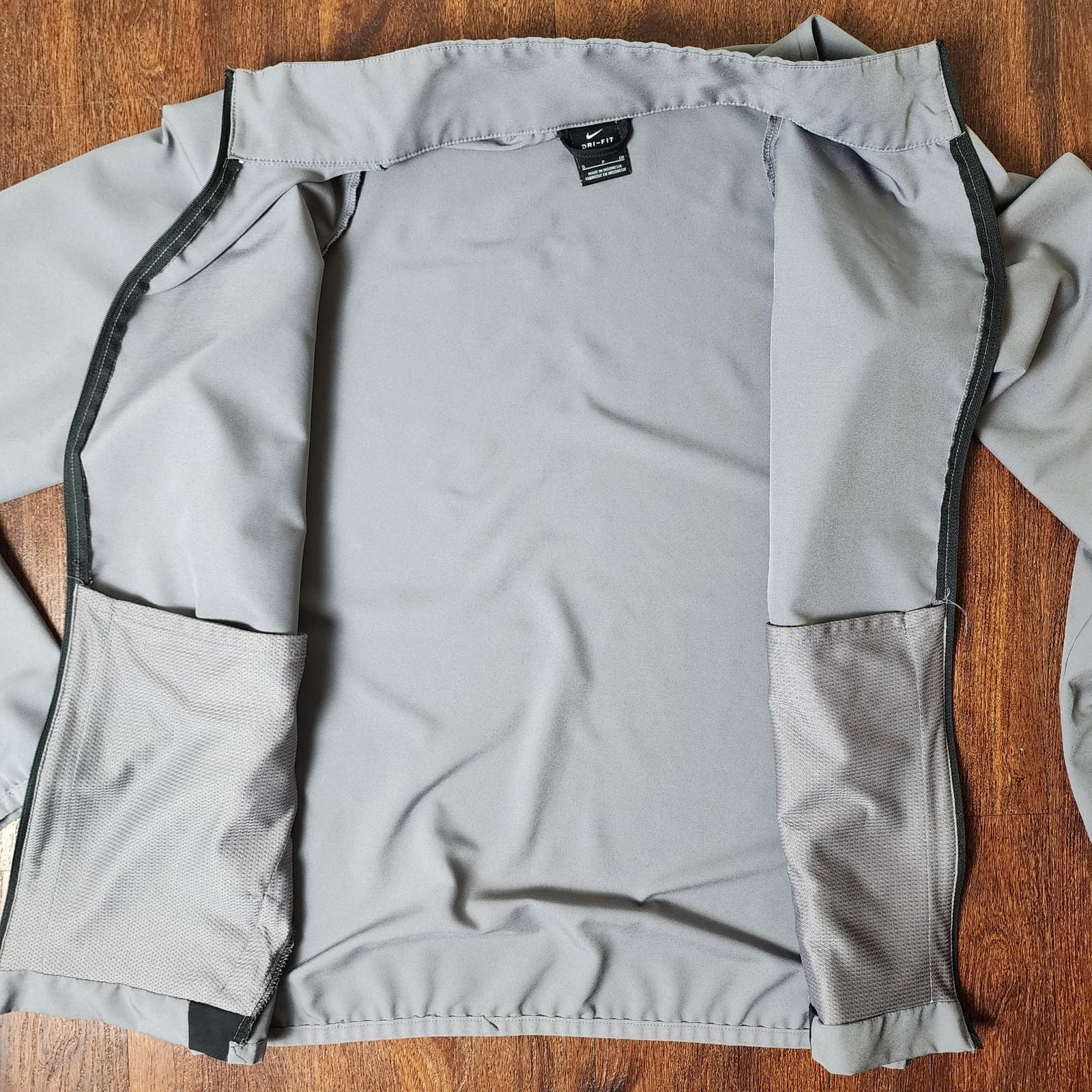 Nike Men's Dry Team Woven Gray Lightweight Zip Training Jacket, Small NWOT - Thumbnail 6