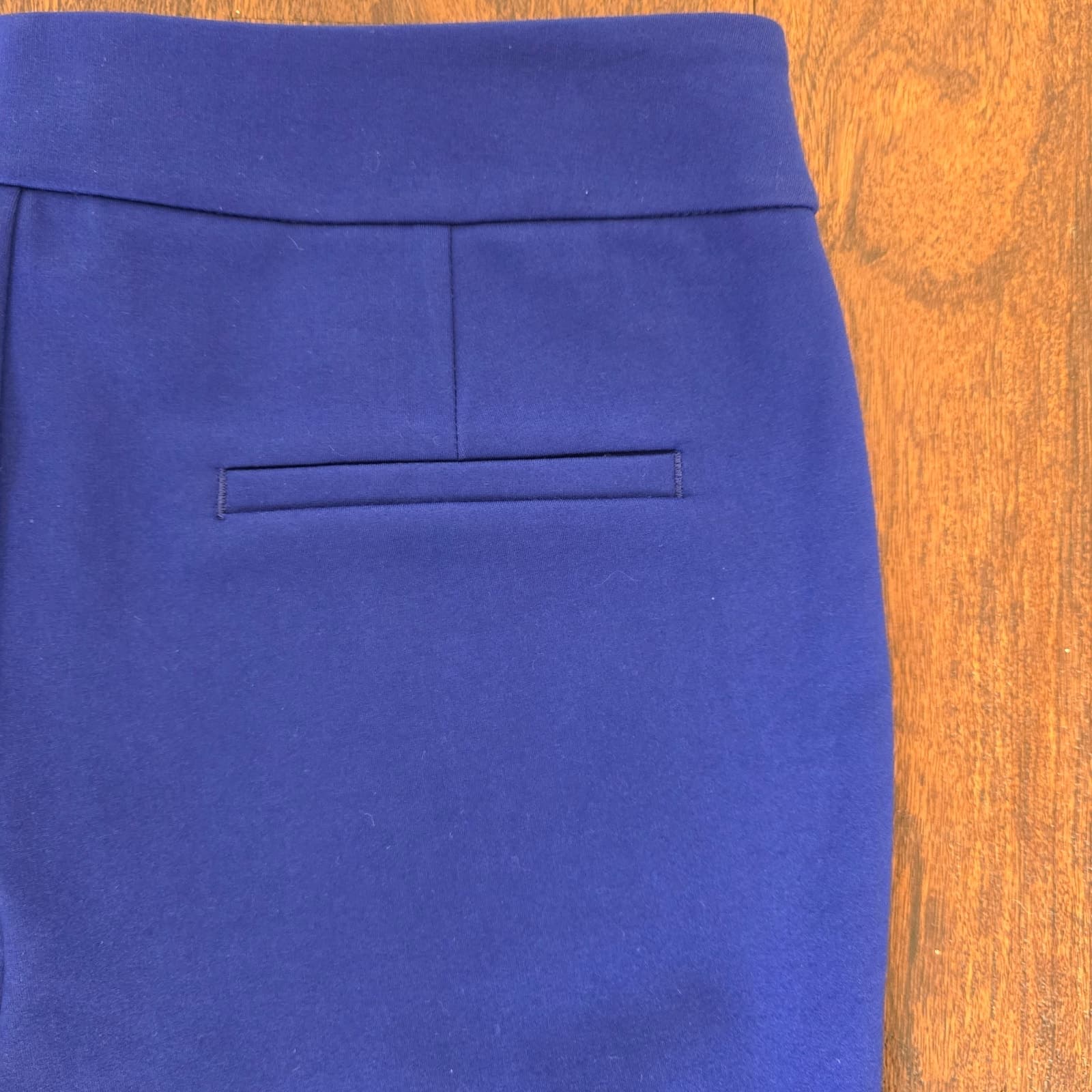 Anthropologie The Essential Slim Trouser Ankle Zip Size 10 Deep Blue, NWT - Thumbnail 10