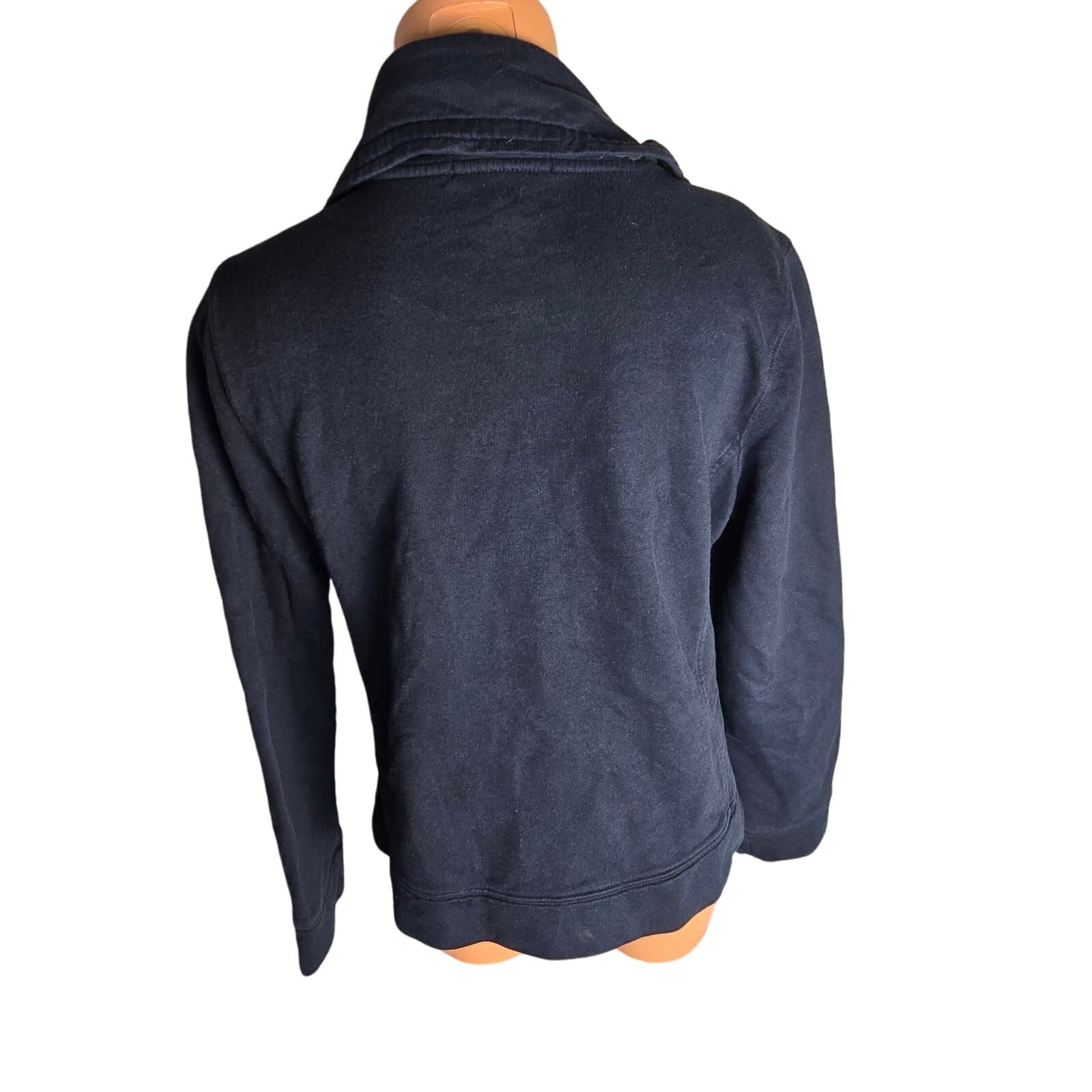 Lauren Ralph Lauren Black Full Zip Cowl Neck Lightweight Jacket, Black, Large - Thumbnail 5