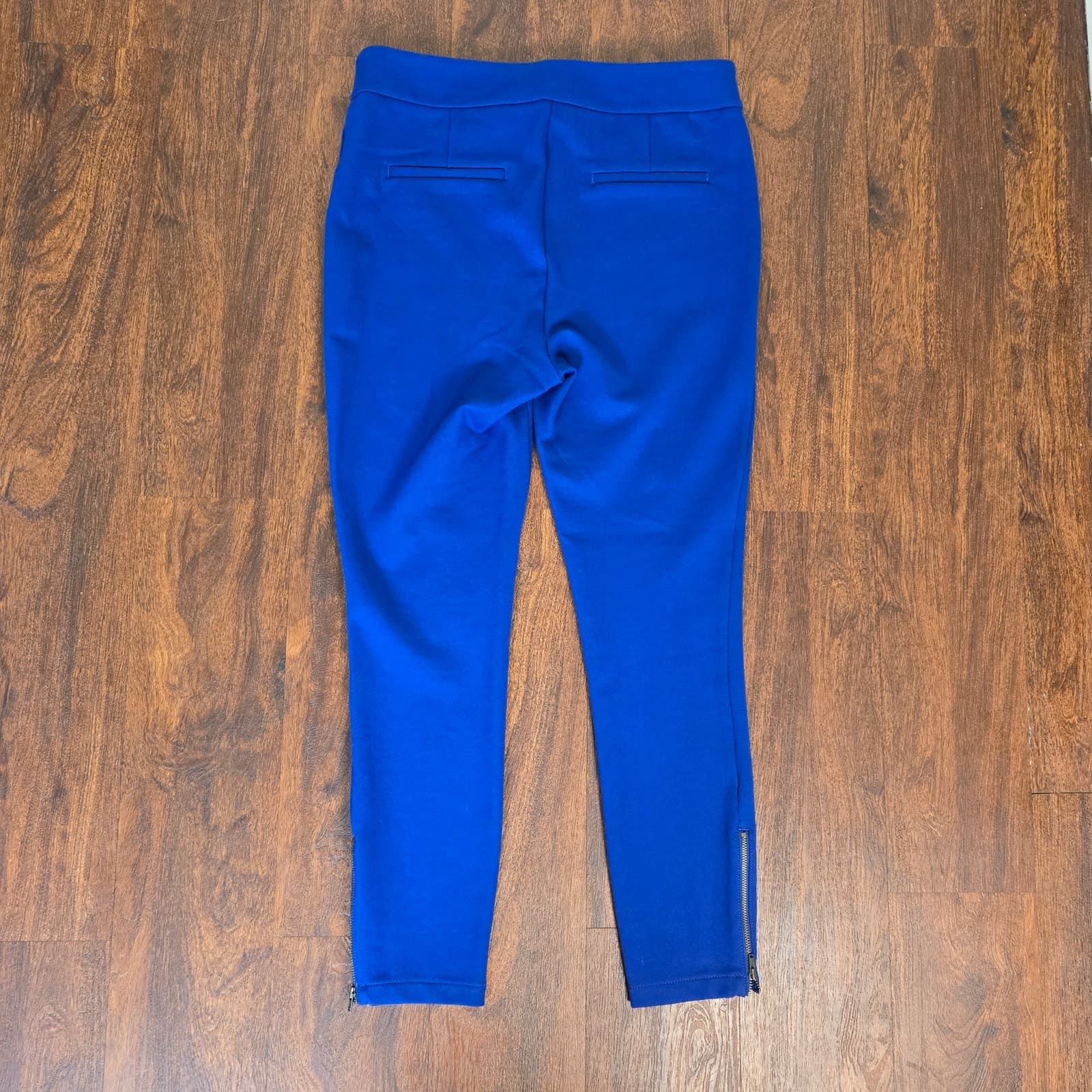 Anthropologie The Essential Slim Trouser Ankle Zip Size 10 Deep Blue, NWT - Thumbnail 9