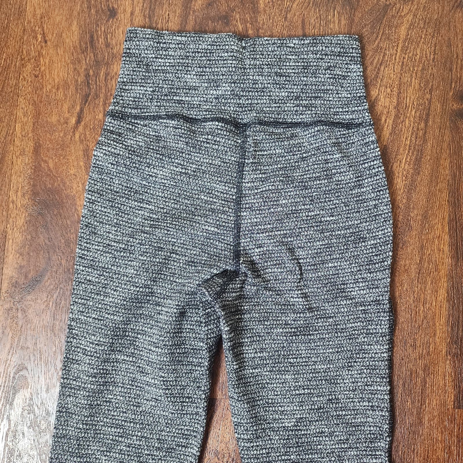 Lululemon Skinny Will Pant Full-On Luon Variegated Knit Black Heathered Black - Thumbnail 8
