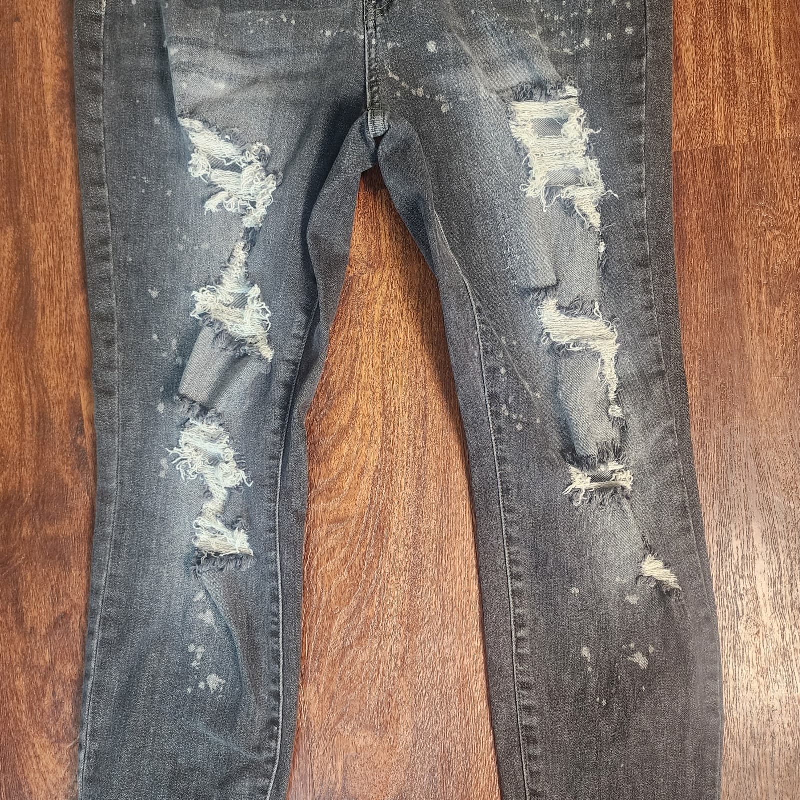 Judy Blue Black Wash Distressed High-Rise Boyfriend Fit Size 13/31 Style JB8867 - Thumbnail 6