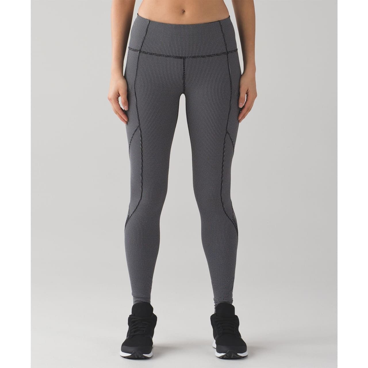 Lululemon Cadence Crusher Tight Power Luxtreme Tiny Geo Black White Size 4 - Thumbnail 2