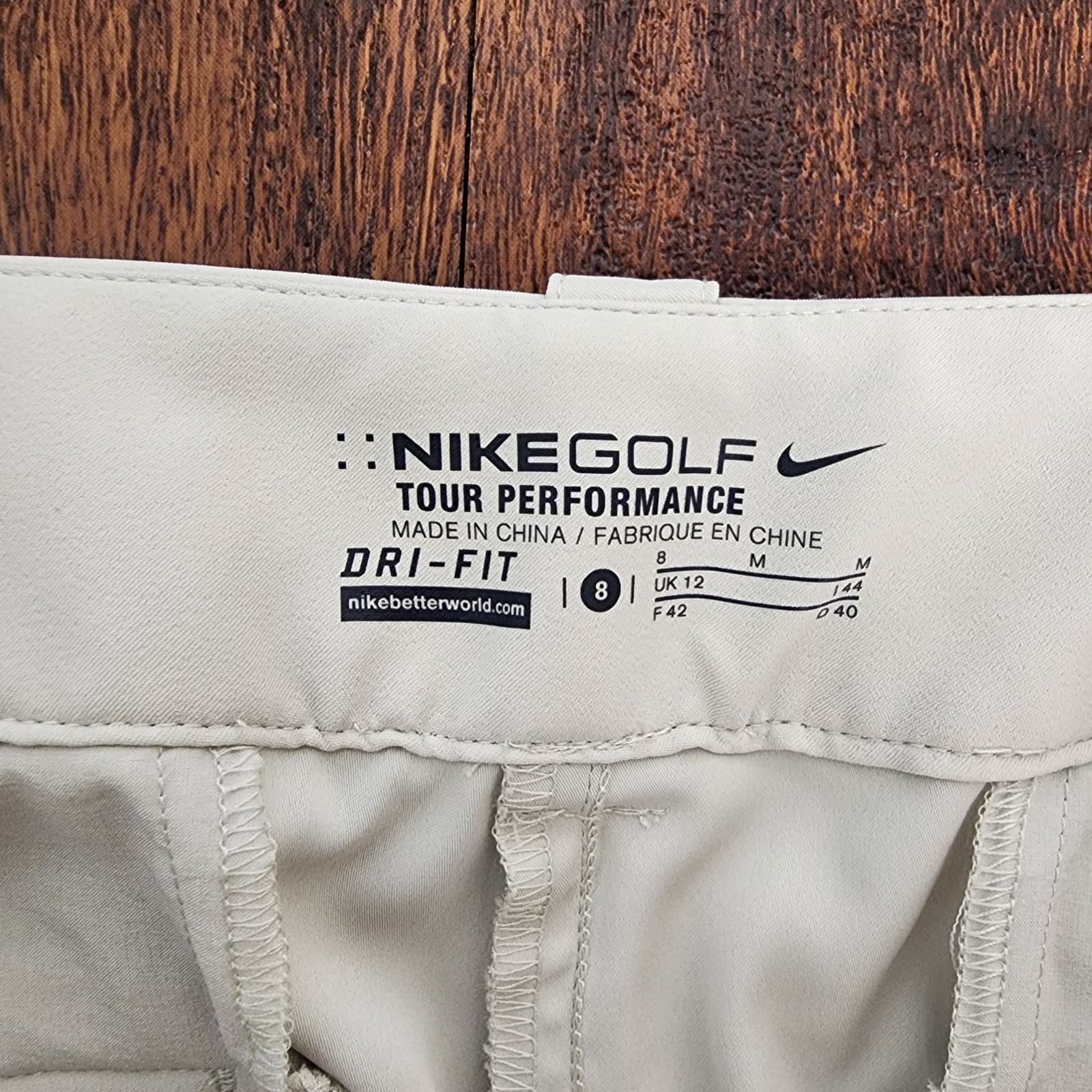Nike Golf Tour Performance Modern Rise Tech Pant in Khaki, Size 8 - Thumbnail 7