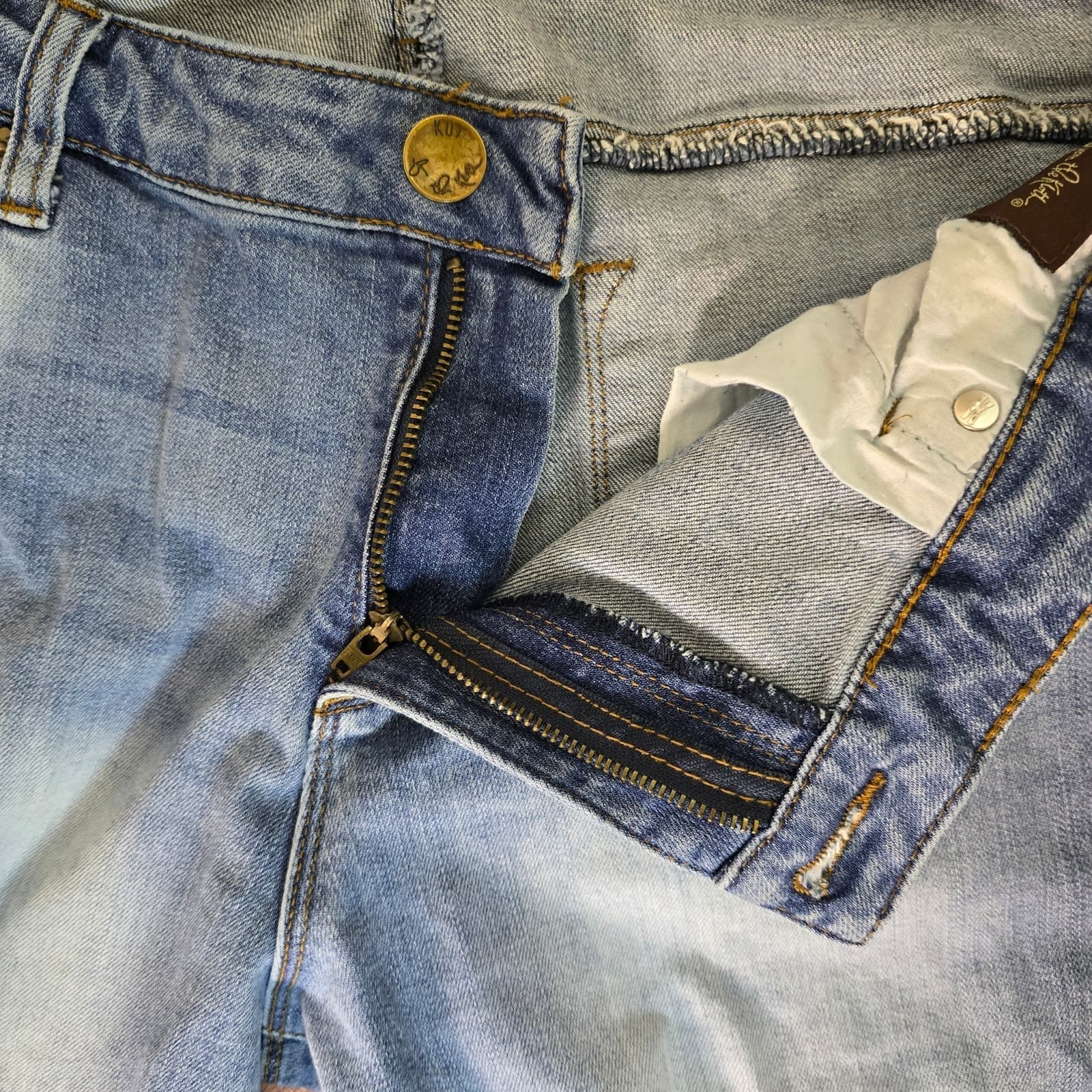 Kut From The Kloth Reese Ankle Straight Rose Embroidered Distressed Ankle Jeans - Thumbnail 6