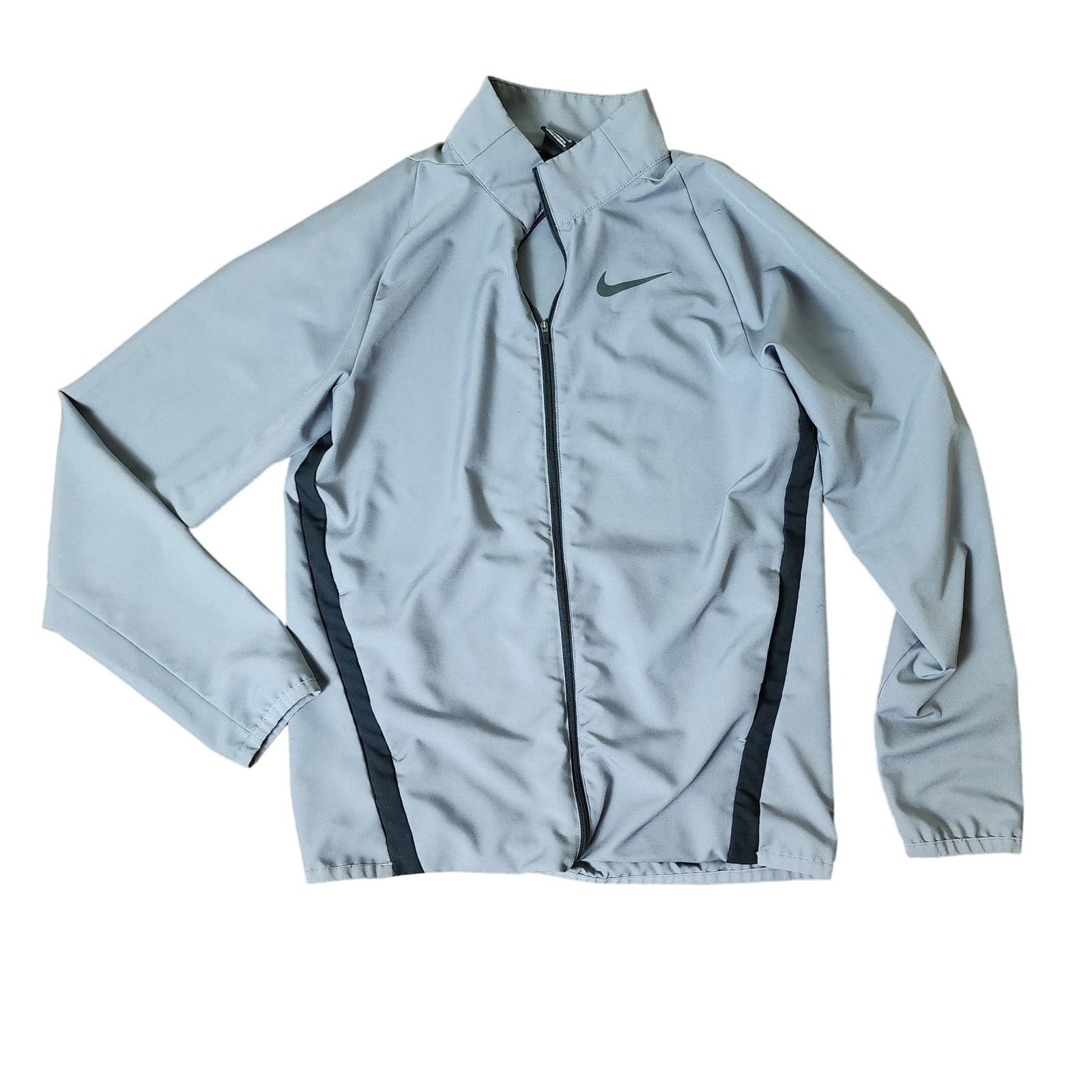 Nike Men's Dry Team Woven Gray Lightweight Zip Training Jacket, Small NWOT - Thumbnail 2
