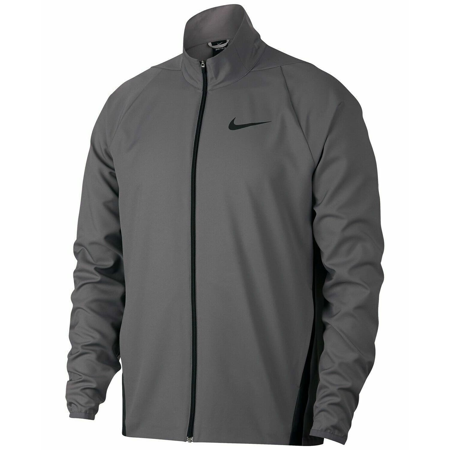 Nike Men's Dry Team Woven Gray Lightweight Zip Training Jacket, Small NWOT - Image 1