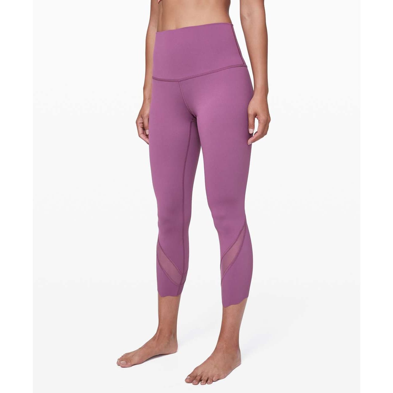 Lululemon Wunder Under Crop II *Roll Down Scallop Full-On Luxtreme 24" - Image 1
