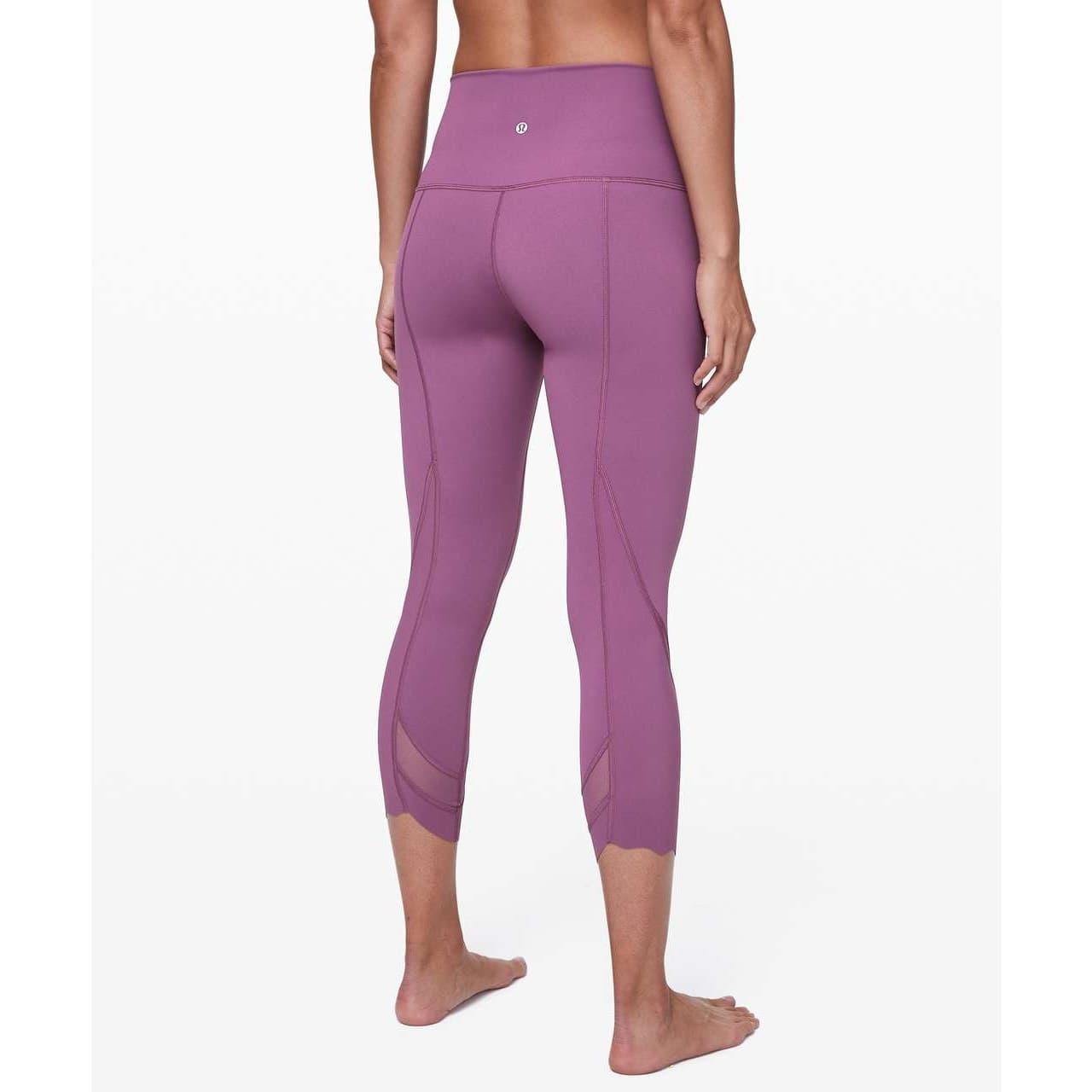 Lululemon Wunder Under Crop II *Roll Down Scallop Full-On Luxtreme 24" - Thumbnail 2